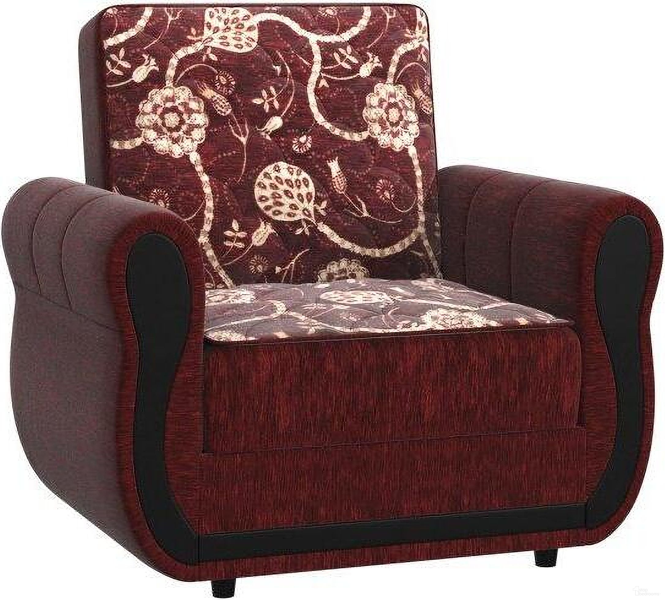 The appearance of Havana Upholstered Convertible Armchair with Storage In Burgundy designed by Casamode in the modern / contemporary interior design. This burgundy piece of furniture was selected by 1StopBedrooms from Havana Collection to add a touch of cosiness and style into your home. Sku: HVN-BUR-AC. Material: Chenille.