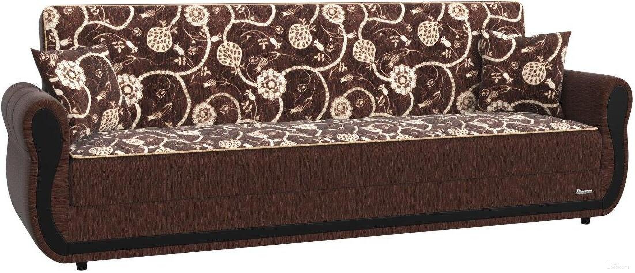 The appearance of Havana Upholstered Convertible Sofabed with Storage In Brown designed by Casamode in the modern / contemporary interior design. This brown piece of furniture was selected by 1StopBedrooms from Havana Collection to add a touch of cosiness and style into your home. Sku: HVN-BN-SB. Material: Chenille.