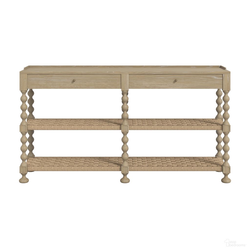 The appearance of Haven Console Table In Blonde Oak designed by A.R.T. in the transitional interior design. This blonde oak piece of furniture was selected by 1StopBedrooms from Haven Collection to add a touch of cosiness and style into your home. Sku: 339307-2325. Material: Parawood.
