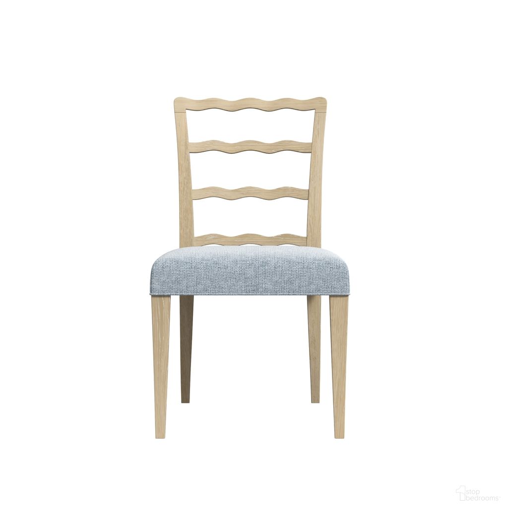 The appearance of Haven Ladderback Side Chair Set of 2 In Blonde Oak designed by A.R.T. in the transitional interior design. This blonde oak piece of furniture  was selected by 1StopBedrooms from Haven Collection to add a touch of cosiness and style into your home. Sku: 339204-2325. Material: Parawood. Chair Type: Side Chair.
