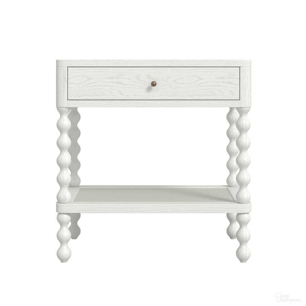 The appearance of Haven Open Nightstand In Warm White designed by A.R.T. in the transitional interior design. This warm white piece of furniture  was selected by 1StopBedrooms from Haven Collection to add a touch of cosiness and style into your home. Sku: 339140-2367. Material: Parawood.