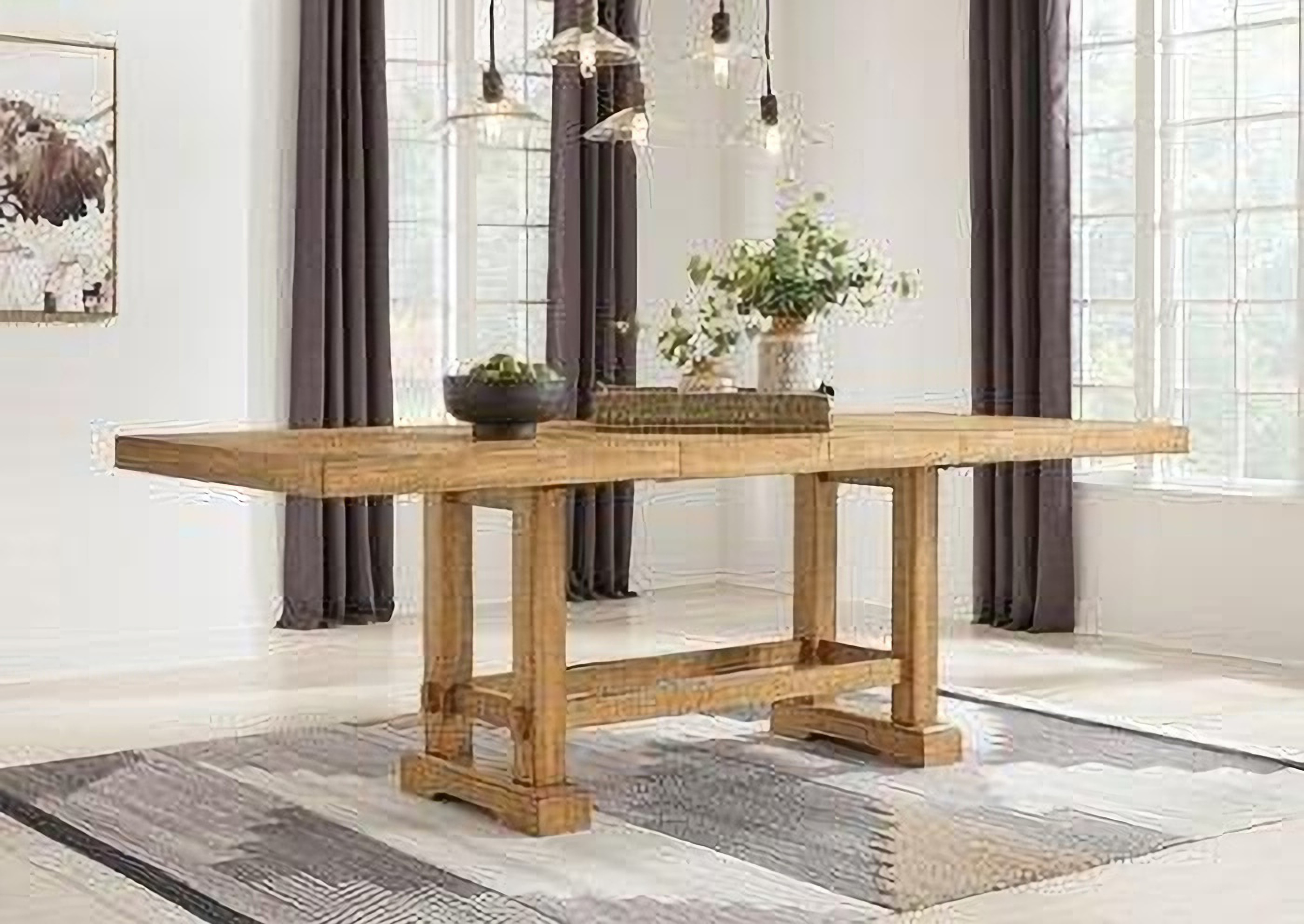 Havonplane Counter Height Dining Extension Table In Brown by