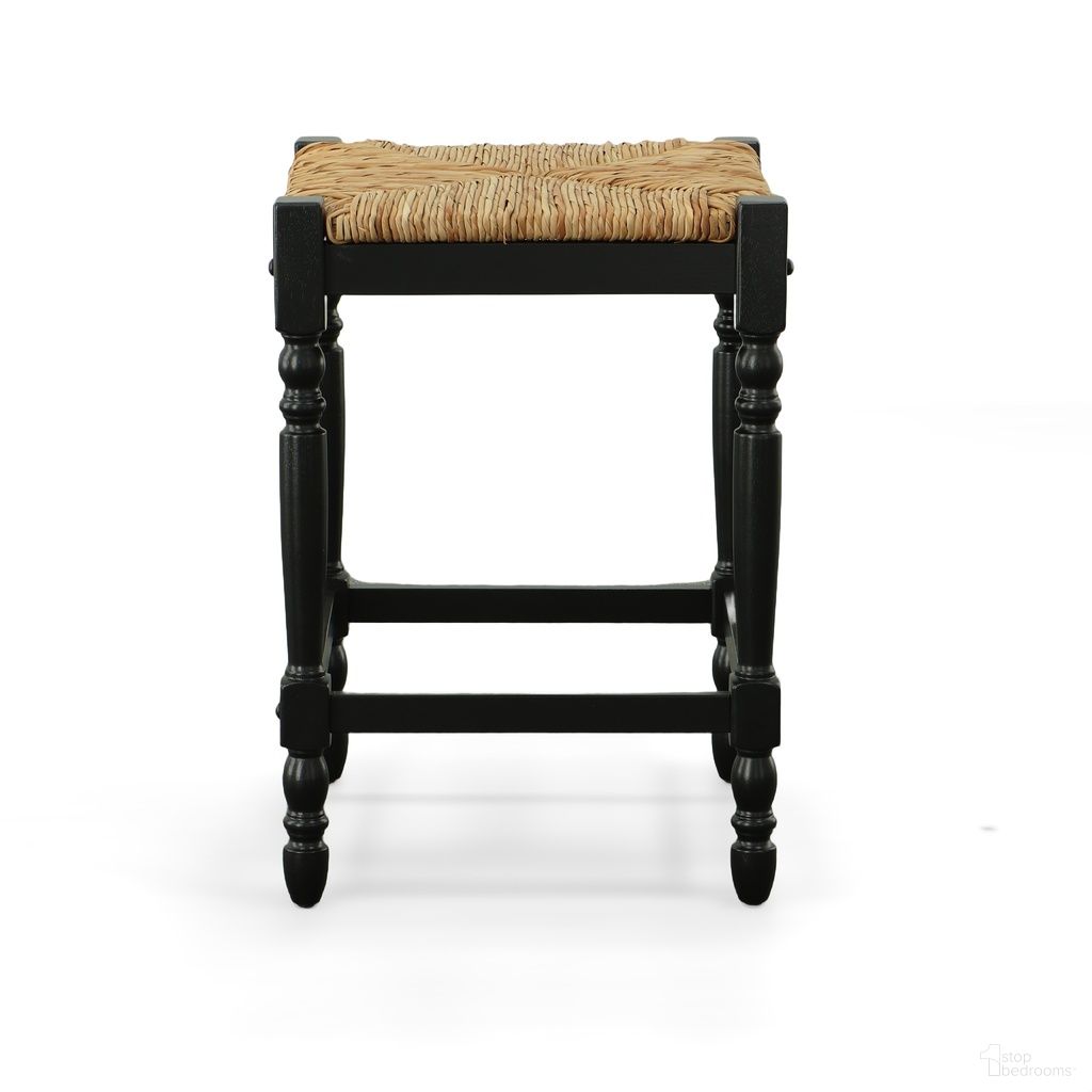 The appearance of Hawthorne 24 Inch Counter Stool In Antique Black and Natural designed by Carolina Living in the traditional interior design. This antique black and natural piece of furniture was selected by 1StopBedrooms from Hawthorne Collection to add a touch of cosiness and style into your home. Sku: 2662-RTA-AB. Material: Rubberwood.