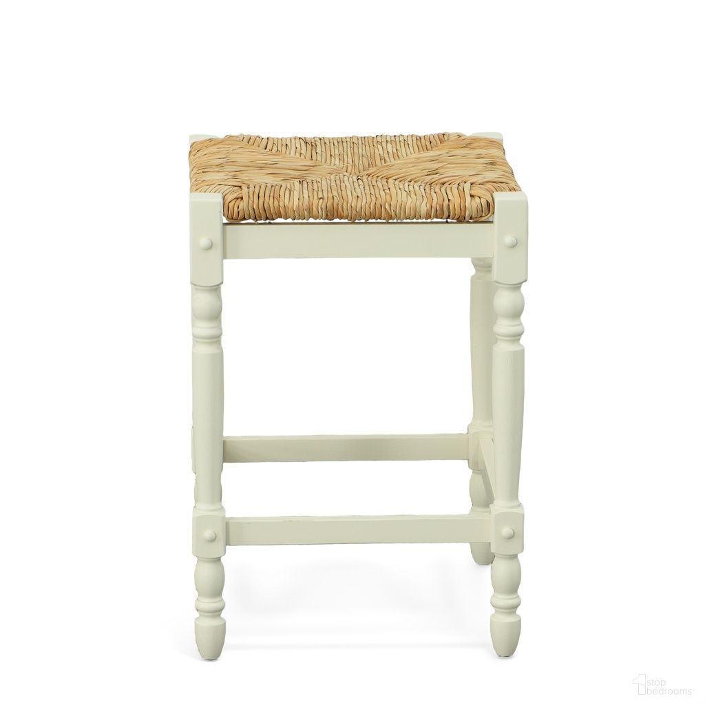 Hawthorne 24 Inch Counter Stool In Natural and Antique White