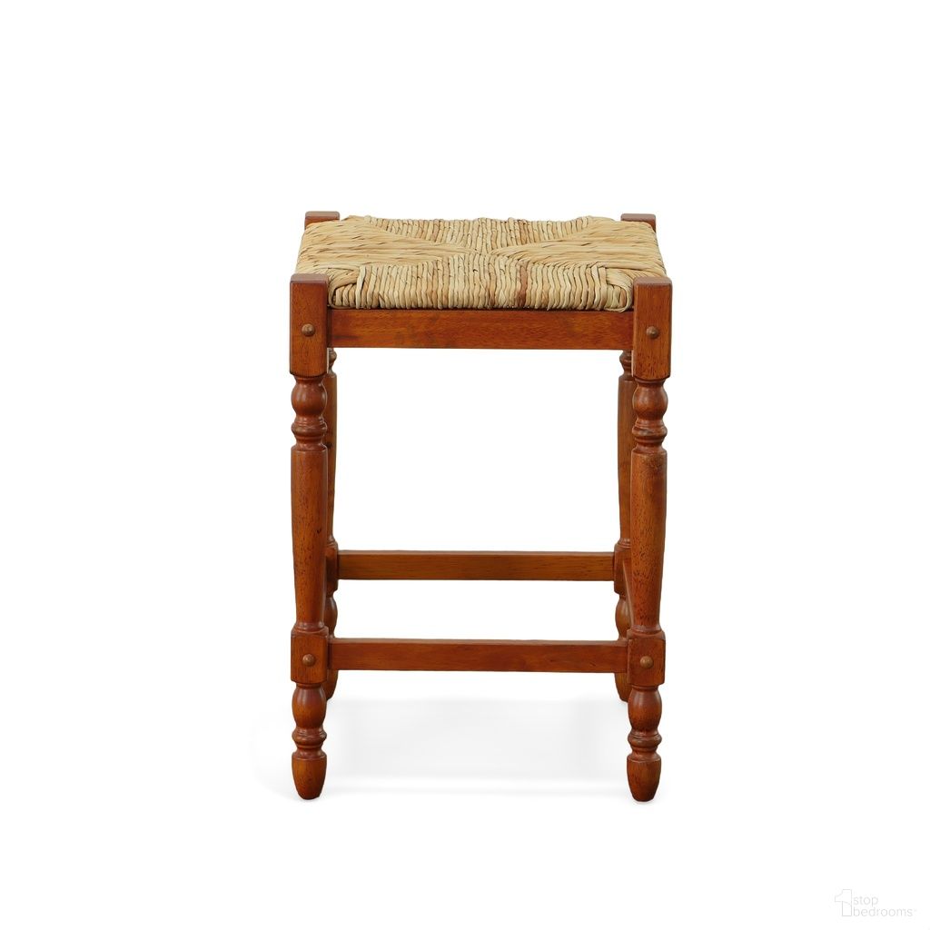 The appearance of Hawthorne 24 Inch Counter Stool In Walnut and Natural designed by Carolina Living in the traditional interior design. This walnut and natural piece of furniture  was selected by 1StopBedrooms from Hawthorne Collection to add a touch of cosiness and style into your home. Sku: 2662-RTA-WAL. Material: Rubberwood.