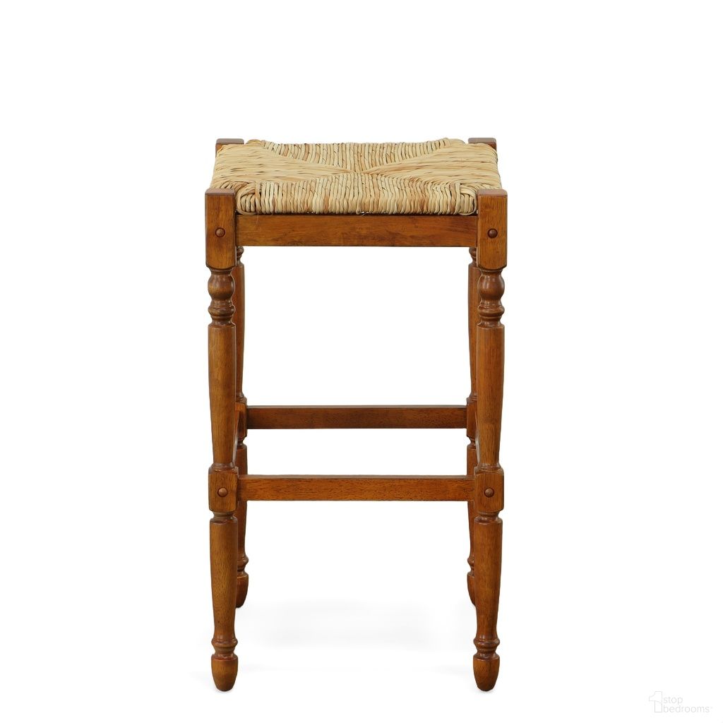 The appearance of Hawthorne 29 Inch Barstool In Walnut and Natural designed by Carolina Living in the traditional interior design. This walnut and natural piece of furniture was selected by 1StopBedrooms from Hawthorne Collection to add a touch of cosiness and style into your home. Sku: 2663-RTA-WAL. Material: Rubberwood.