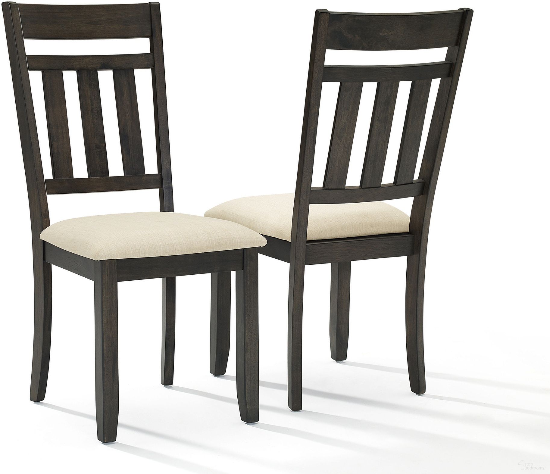 The appearance of Hayden 2-Piece Slat Back Dining Chair Set In Slate and Creme designed by Crosley Brands in the modern / contemporary interior design. This slate and creme piece of furniture was selected by 1StopBedrooms from Hayden Collection to add a touch of cosiness and style into your home. Sku: CF8020-SL. Material: Rubberwood. Chair Type: Side Chair.