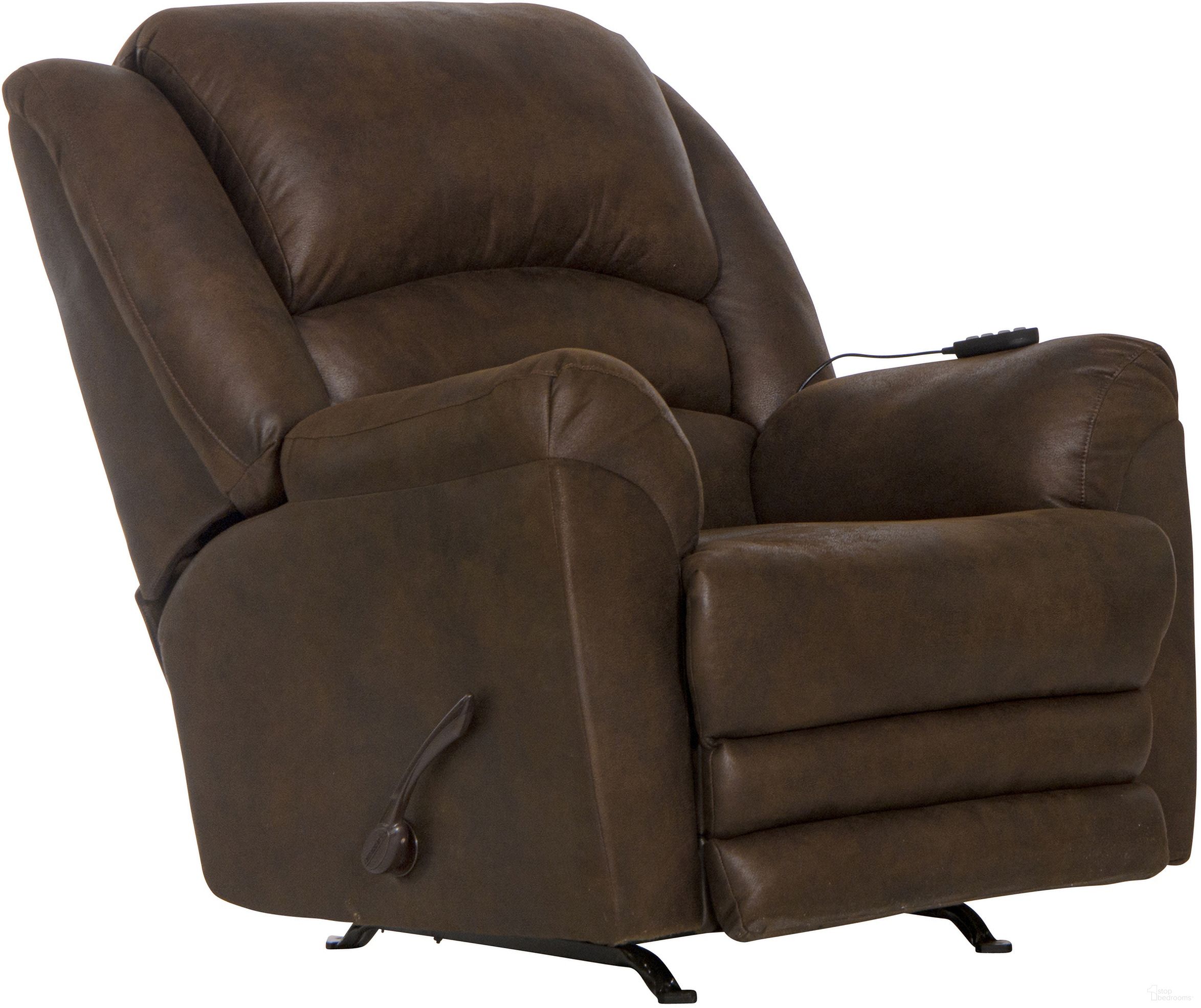 Hayden Rocker Recliner with Heat and Massage In Walnut