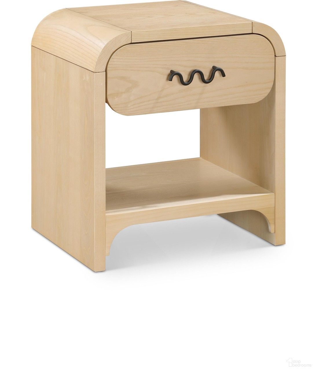 The appearance of Hayes Nightstand In Natural designed by Meridian in the modern / contemporary interior design. This natural piece of furniture was selected by 1StopBedrooms from Hayes Collection to add a touch of cosiness and style into your home. Sku: 851Natural-NS. Material: MDF.