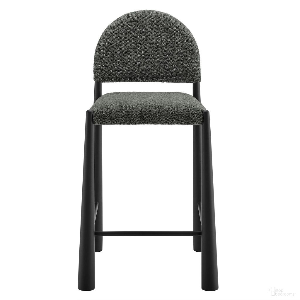 The appearance of Hayley Upholstered Fabric Counter Stool In Black Anthracite designed by Modway in the modern / contemporary interior design. This black anthracite piece of furniture was selected by 1StopBedrooms from Hayley Collection to add a touch of cosiness and style into your home. Sku: EEI-7221-BLK-ANT. Material: Upholstered.