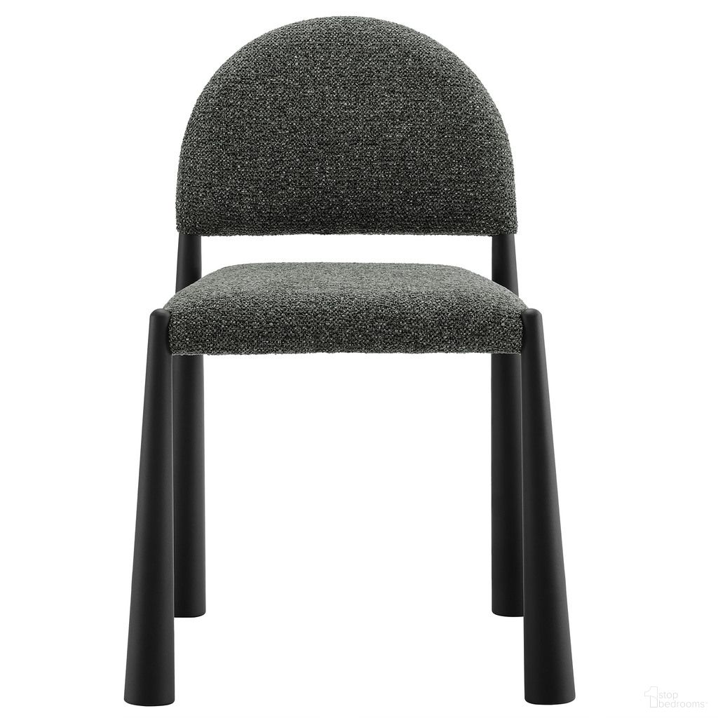 The appearance of Hayley Upholstered Fabric Dining Side Chair In Black Anthracite designed by Modway in the modern / contemporary interior design. This black anthracite piece of furniture was selected by 1StopBedrooms from Hayley Collection to add a touch of cosiness and style into your home. Sku: EEI-7220-BLK-ANT. Material: Upholstered. Chair Type: Side Chair.