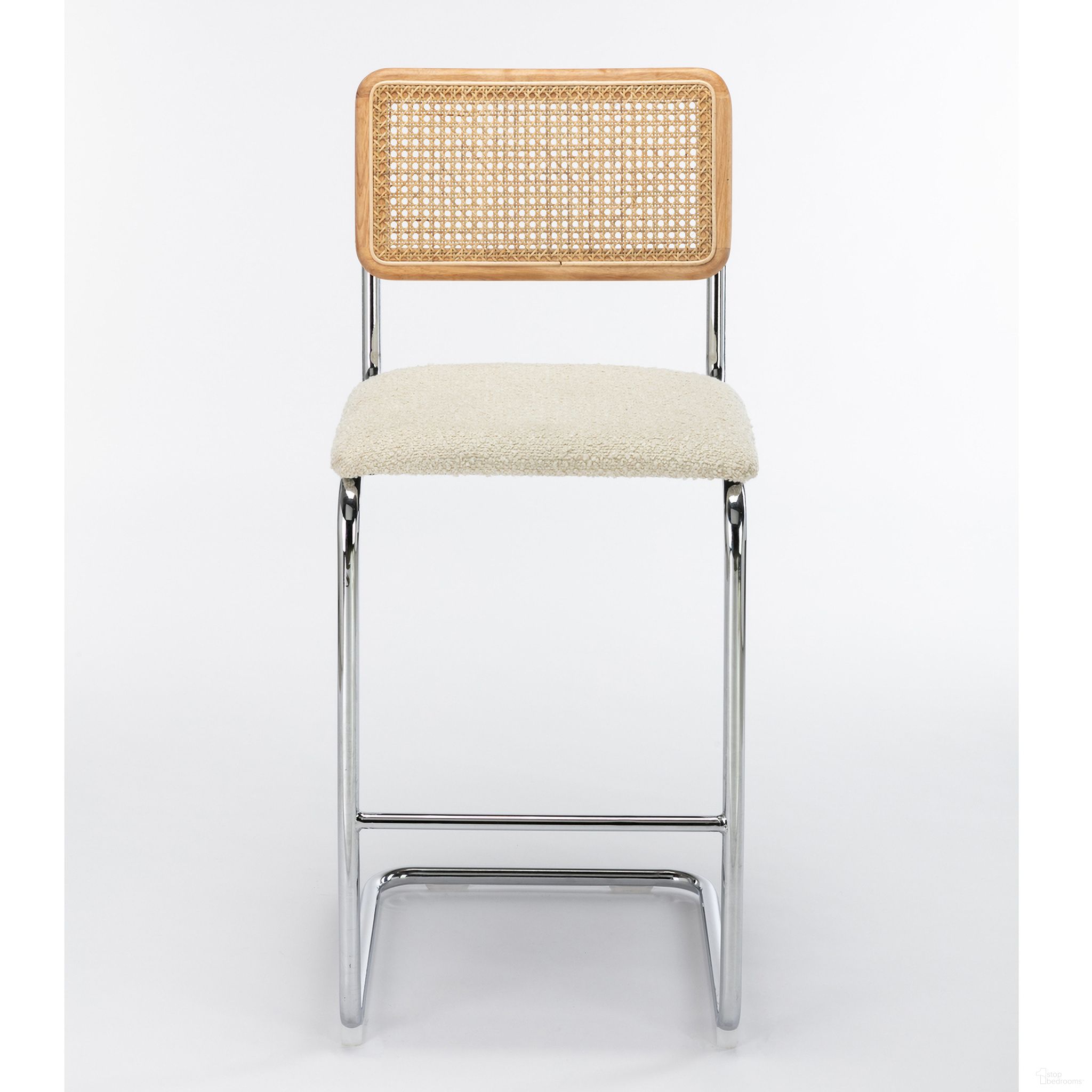The appearance of Hayward Bar Height Stools Set of 2 In White designed by Aeon in the rustic / southwestern interior design. This white piece of furniture  was selected by 1StopBedrooms from Hayward Collection to add a touch of cosiness and style into your home. Sku: AE8125-Bar-White. Material: Wood.
