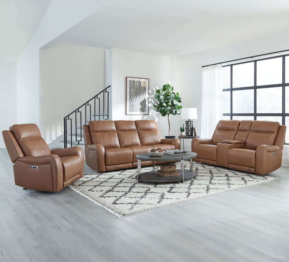 The appearance of Haywood Living Room Set In Butternut designed by Parker House in the modern / contemporary interior design. This butternut piece of furniture was selected by 1StopBedrooms from Haywood Collection to add a touch of cosiness and style into your home. Sku: MHAY#832PH-BTNT;MHAY#822CPH-BTNT. Material: Leather.