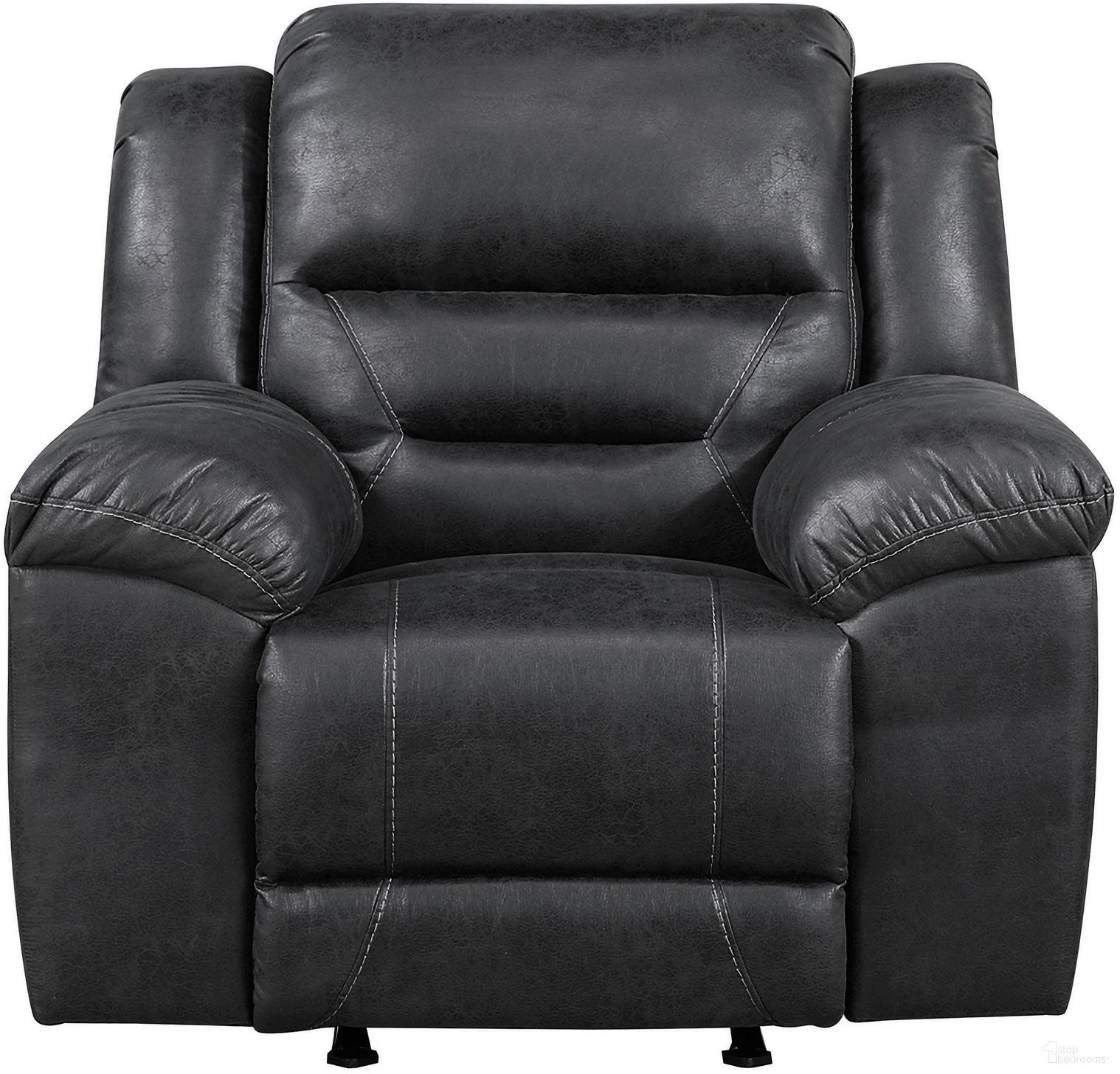 Hazen Rocker Reclining Chair In Black