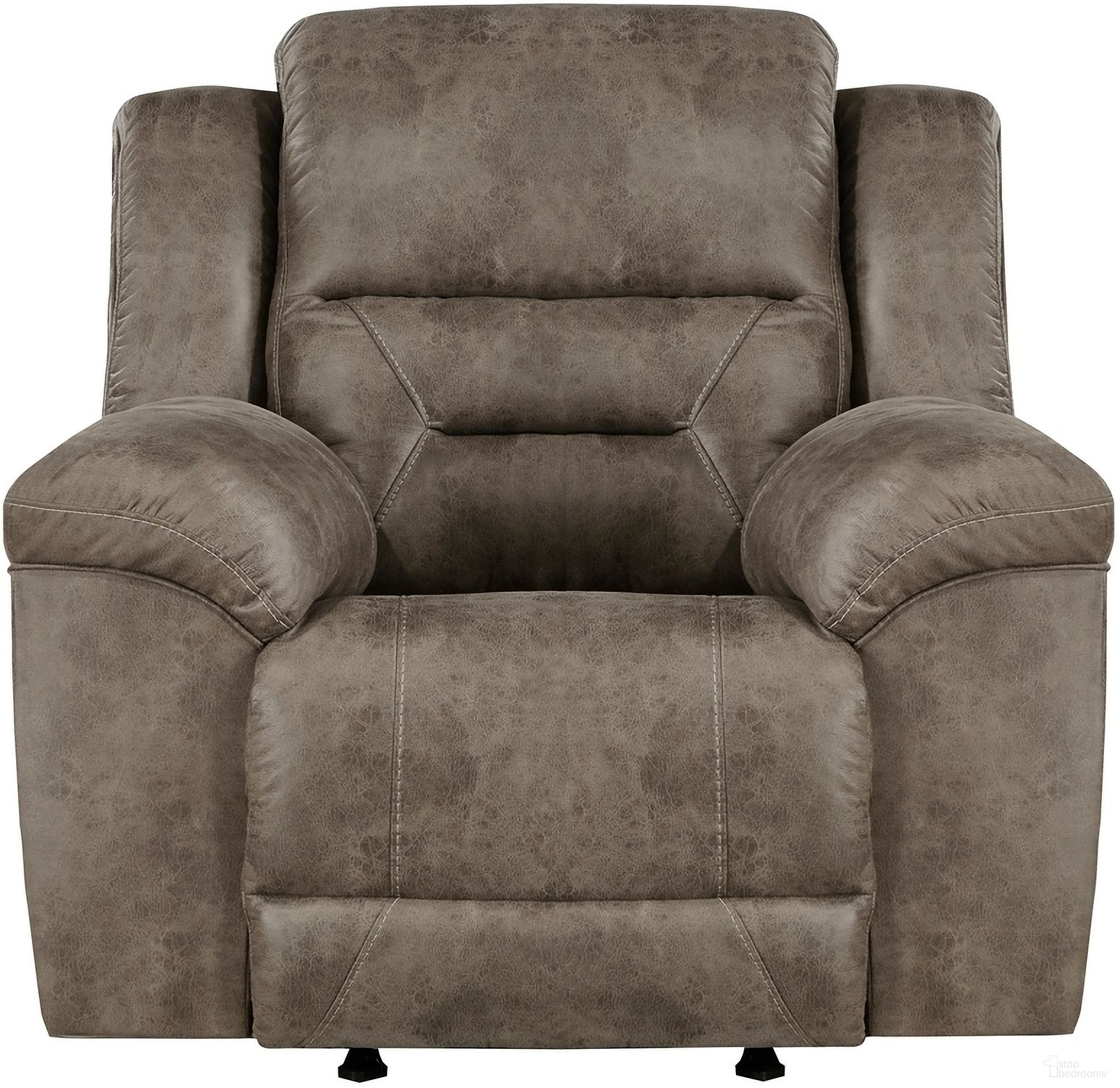 The appearance of Hazen Rocker Reclining Chair In Brown designed by Homelegance in the modern / contemporary interior design. This brown piece of furniture was selected by 1StopBedrooms from Hazen Collection to add a touch of cosiness and style into your home. Sku: 8538BR-1. Material: Microfiber.