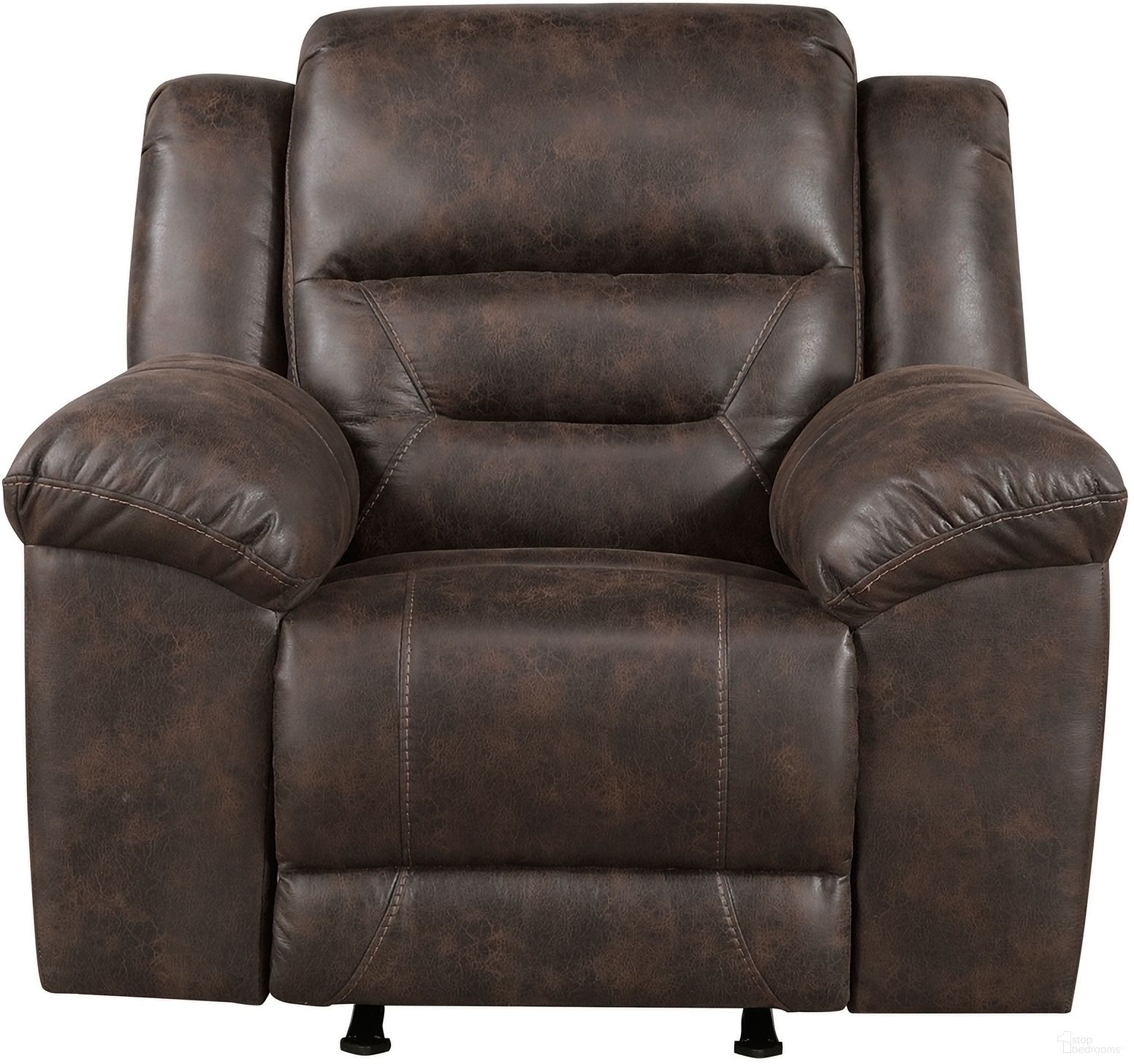 The appearance of Hazen Rocker Reclining Chair In Dark Brown designed by Homelegance in the modern / contemporary interior design. This dark brown piece of furniture was selected by 1StopBedrooms from Hazen Collection to add a touch of cosiness and style into your home. Sku: 8538DB-1. Material: Microfiber.