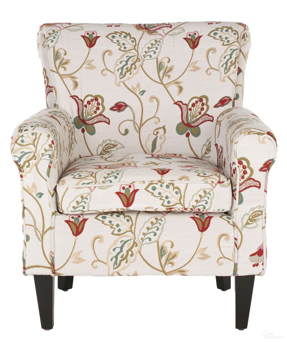 The appearance of Hazina White and Red Club Chair designed by Safavieh in the modern / contemporary interior design. This red and white piece of furniture was selected by 1StopBedrooms from Hazina Collection to add a touch of cosiness and style into your home. Sku: MCR1002A. Material: Hardwood.