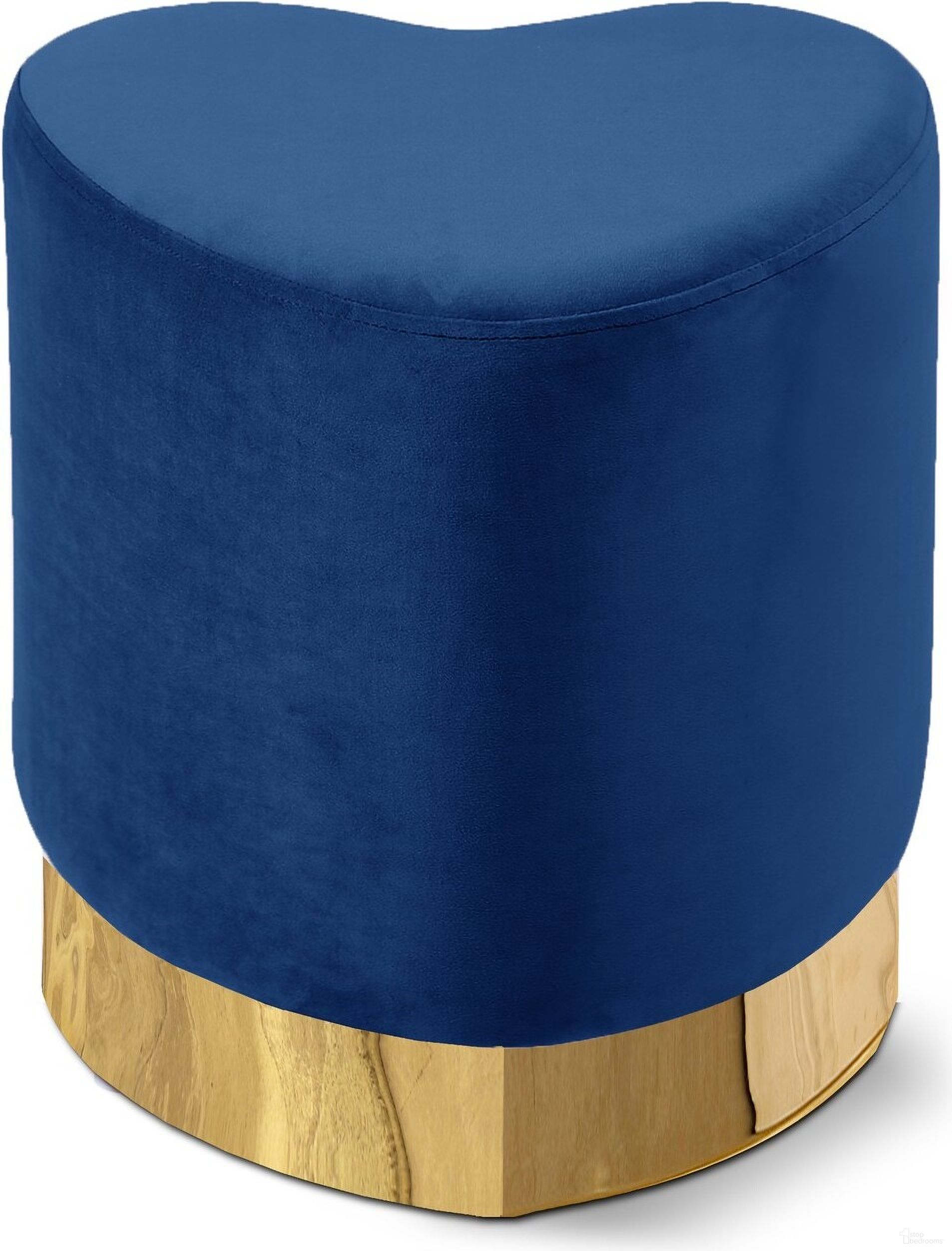 The appearance of Heart Velvet Ottoman/Stool In Navy designed by Meridian in the modern / contemporary interior design. This navy piece of furniture was selected by 1StopBedrooms from Heart Collection to add a touch of cosiness and style into your home. Sku: 125Navy. Material: Velvet.