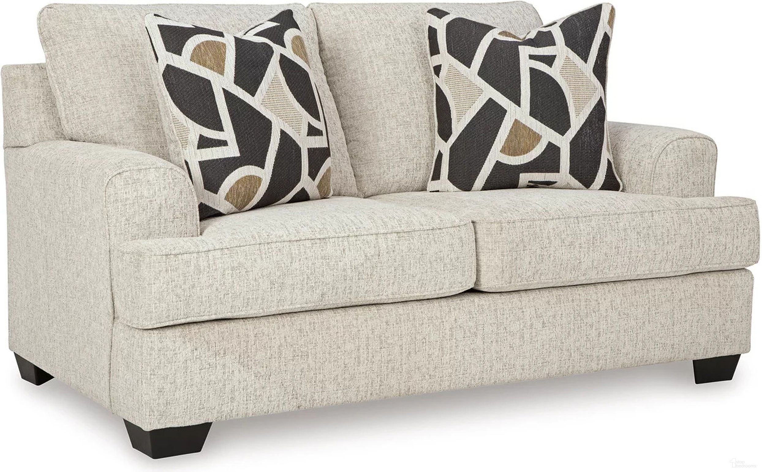 The appearance of Heartcort Loveseat In Quartz designed by Signature Design by Ashley in the modern / contemporary interior design. This quartz piece of furniture was selected by 1StopBedrooms from Heartcort Collection to add a touch of cosiness and style into your home. Sku: 4460435. Material: Fabric.