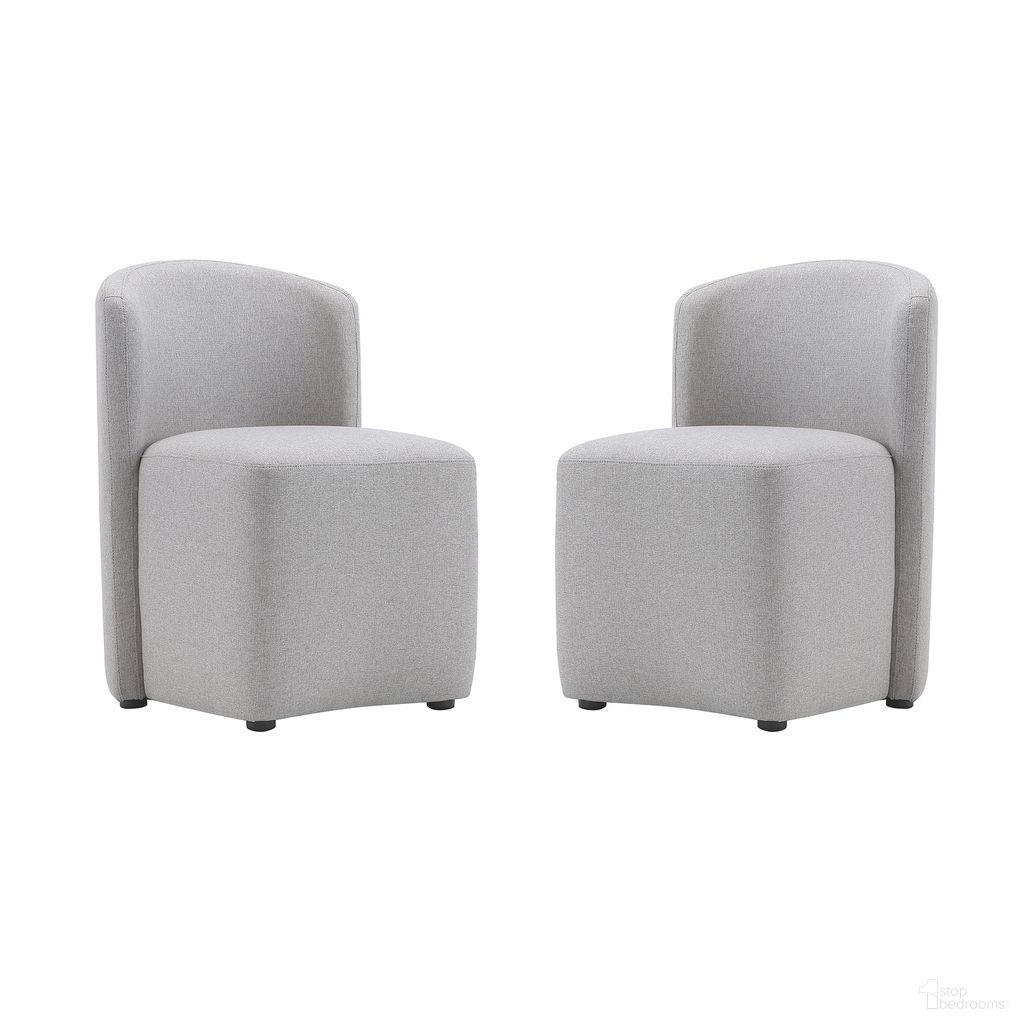 Hearth Upholstered Side Chair In Light Gray