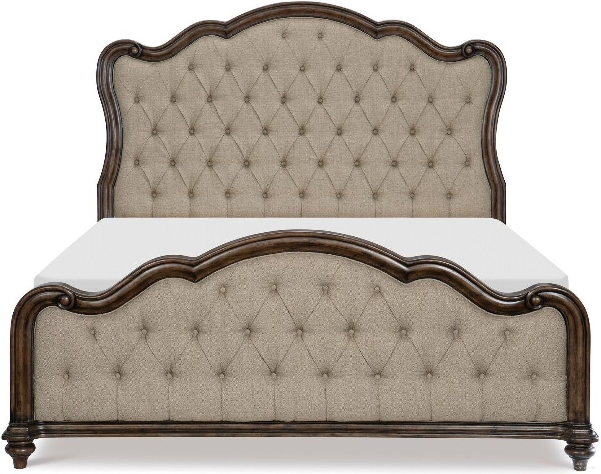 The appearance of Heath Court Queen Panel Bed designed by Homelegance in the traditional interior design. This brown oak piece of furniture  was selected by 1StopBedrooms from Heath Court Collection to add a touch of cosiness and style into your home. Sku: 1682-1;1682-2;1682-3. Bed Type: Panel Bed. Material: Wood. Bed Size: Queen.
