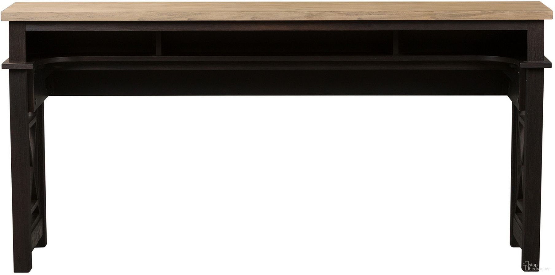 The appearance of Heatherbrook Charcoal Console Bar Table designed by Liberty in the traditional interior design. This charcoal piece of furniture  was selected by 1StopBedrooms from Heatherbrook Collection to add a touch of cosiness and style into your home. Sku: 422-OT7436. Material: Wood.