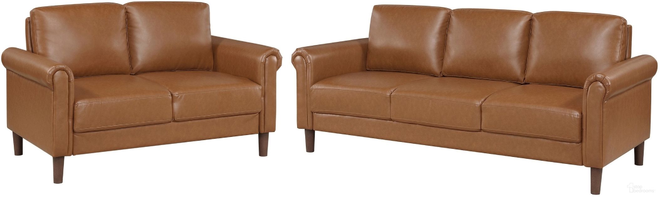 The appearance of Hector Living Room Set In Brown designed by Homelegance in the traditional interior design. This brown piece of furniture was selected by 1StopBedrooms from Hector Collection to add a touch of cosiness and style into your home. Sku: 9690BRW-3;9690BRW-2. Material: Faux Leather.