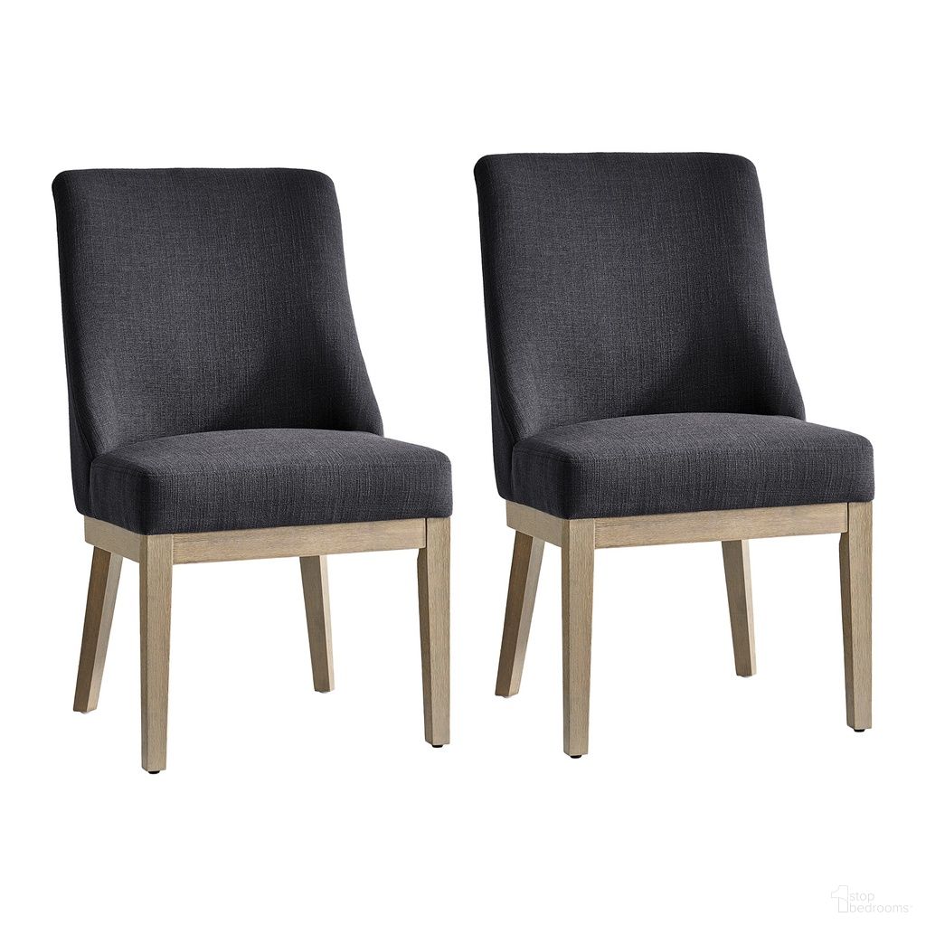 The appearance of Hedda Dining Chair Set Of 2 In Charcoal designed by Karat Home in the modern / contemporary interior design. This charcoal piece of furniture was selected by 1StopBedrooms from Hedda Collection to add a touch of cosiness and style into your home. Sku: DCWH1367-CHA. Chair Type: Side Chair. Material: Linen Look Fabric.