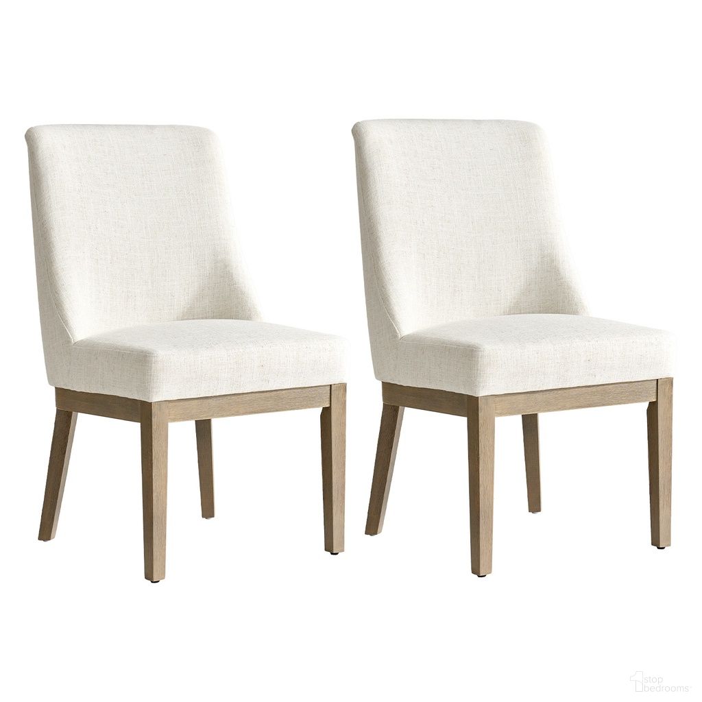 The appearance of Hedda Dining Chair Set Of 2 In Ivory designed by Karat Home in the modern / contemporary interior design. This ivory piece of furniture  was selected by 1StopBedrooms from Hedda Collection to add a touch of cosiness and style into your home. Sku: DCWH1367-IVY. Chair Type: Side Chair. Material: Linen Look Fabric.