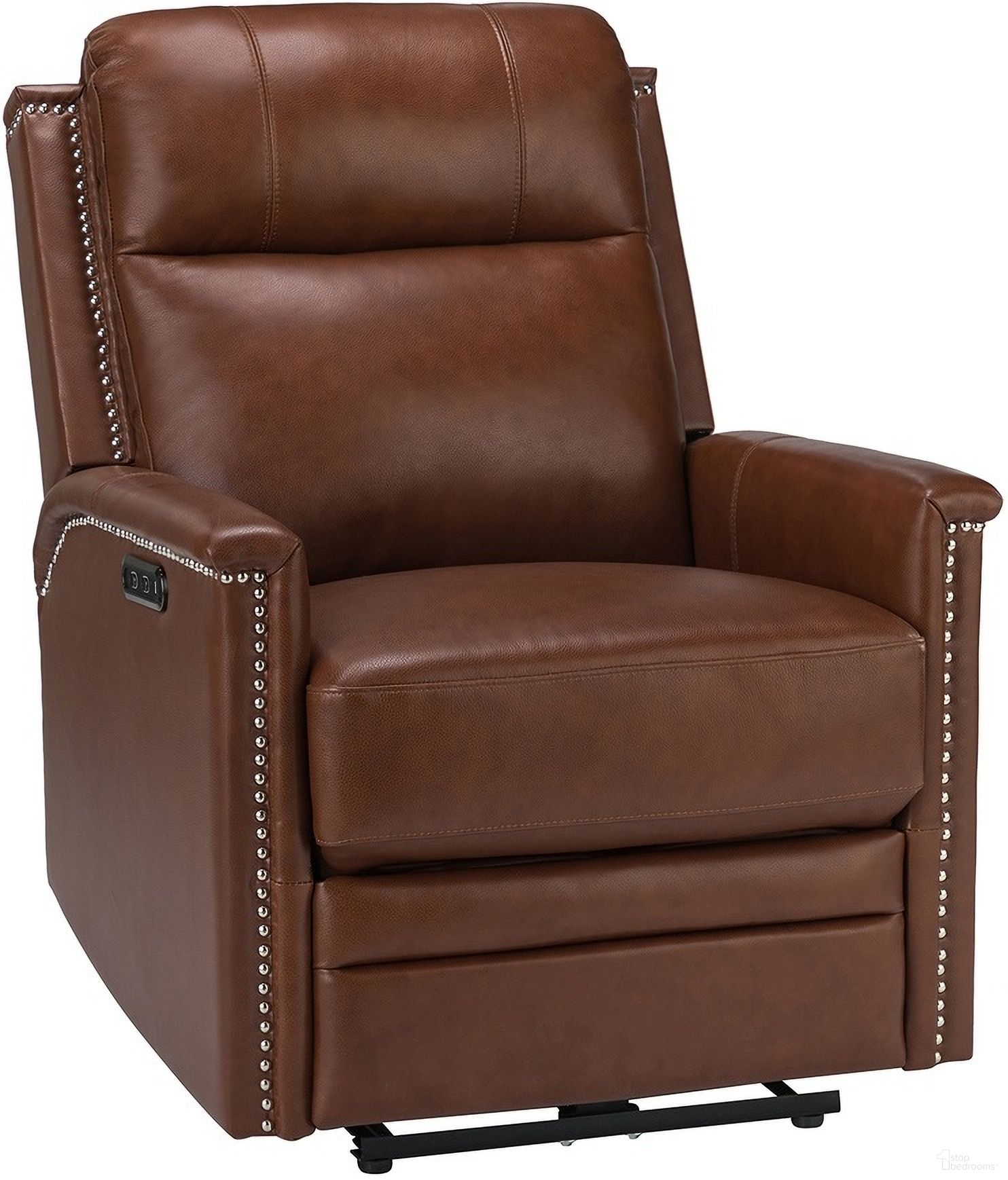 The appearance of Heinrich Genuine Leather Power Recliner In Brown designed by Karat Home in the modern / contemporary interior design. This brown piece of furniture was selected by 1StopBedrooms from Heinrich Collection to add a touch of cosiness and style into your home. Sku: RCCZ0751-BRN. Material: Genuine Leather.