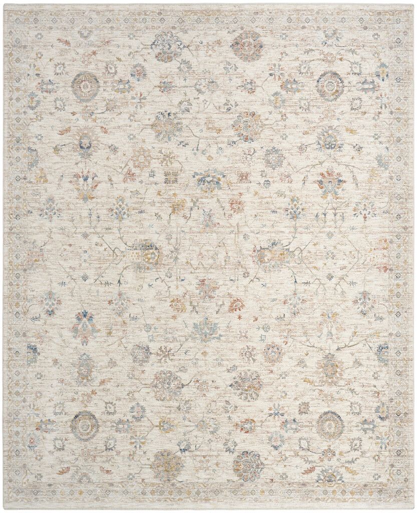Heirloom Blend Vintage 8' x 10' Vintage Indoor Rug In Ivory Multi