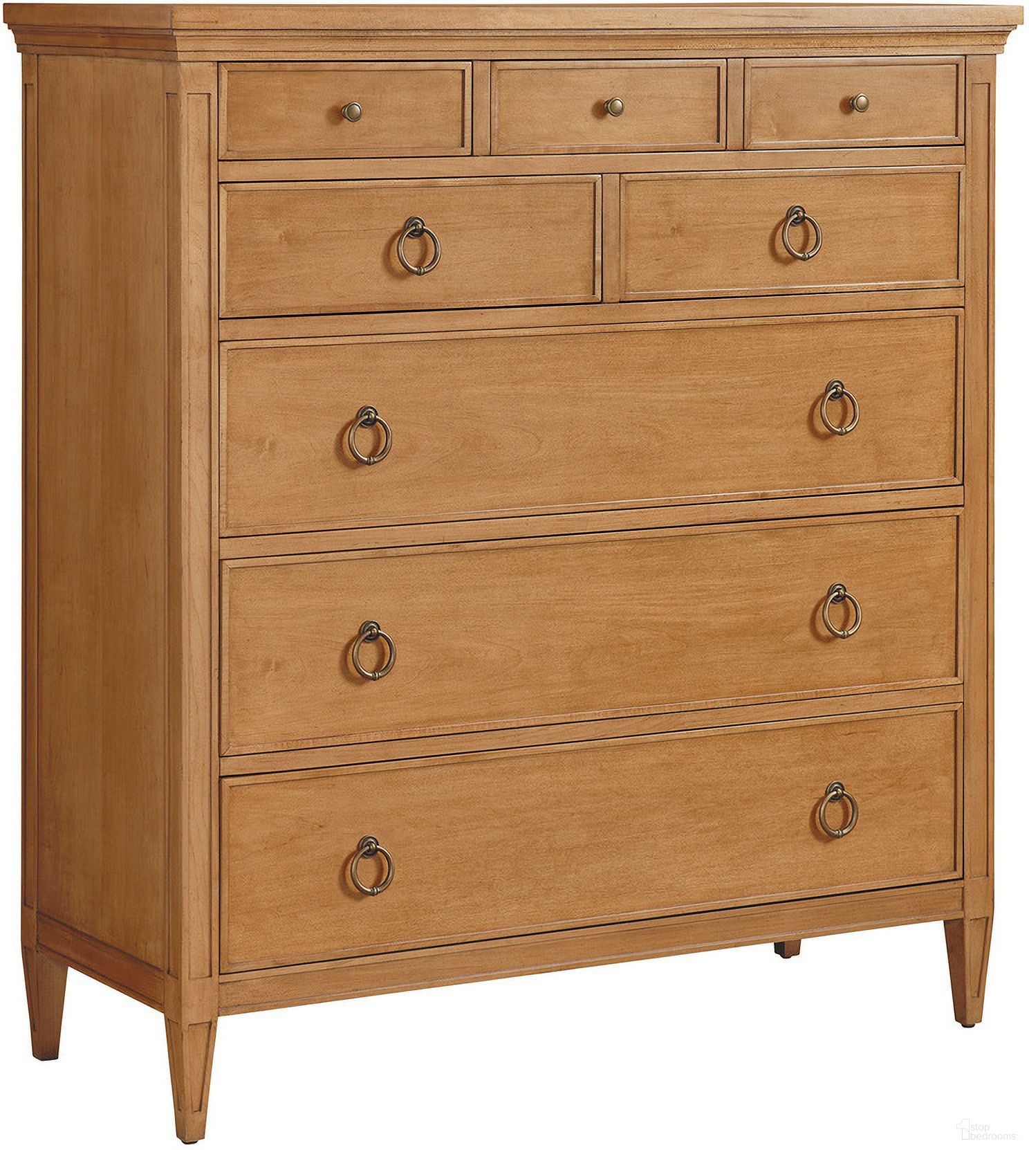 The appearance of Laguna Heisler Drawer Chest In Table Rock designed by Barclay Butera in the transitional interior design. This table rock piece of furniture was selected by 1StopBedrooms from Laguna Collection to add a touch of cosiness and style into your home. Sku: 934-329. Material: Wood.