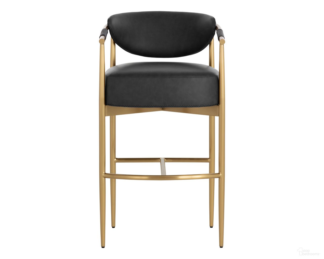 Heloise Barstool In Bravo Black