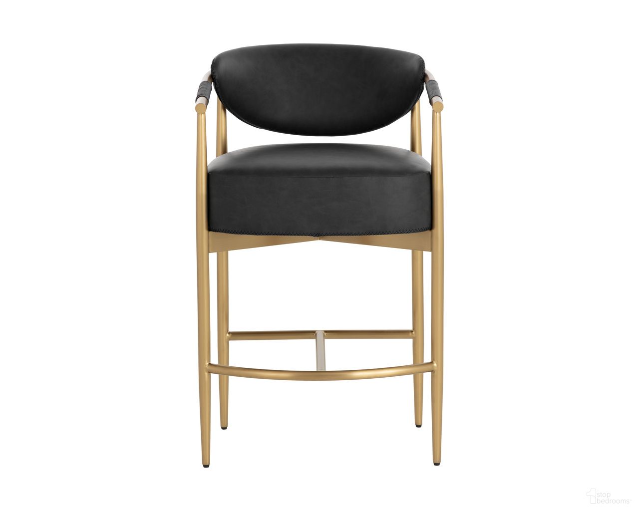 Heloise Counter Stool In Bravo Black