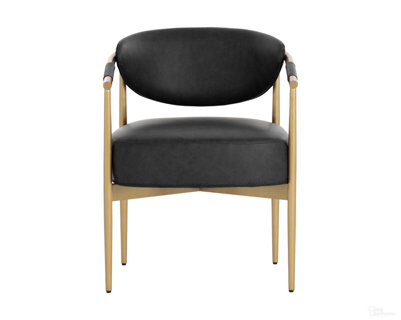 Heloise Dining Armchair In Bravo Black