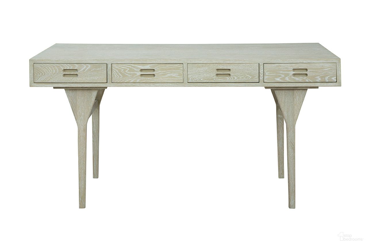 The appearance of Hendrix Desk designed by Furniture Classics in the coastal interior design. This piece of furniture was selected by 1StopBedrooms from Hendrix Collection to add a touch of cosiness and style into your home. Sku: 40-281. Material: Oak.