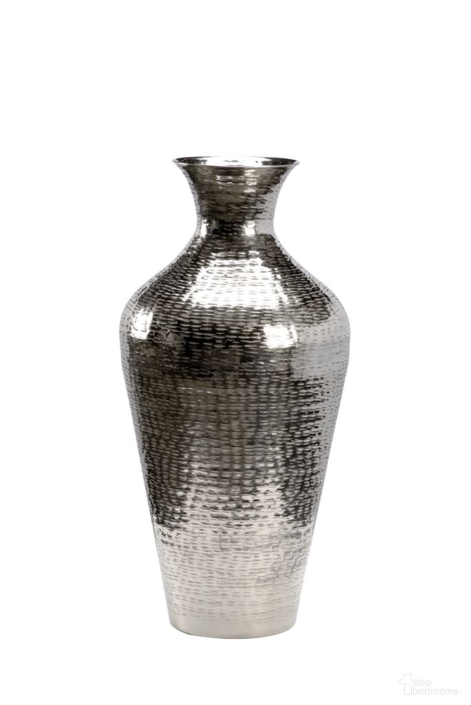 The appearance of Henkley Vase In Silver designed by Chelsea House in the modern / contemporary interior design. This silver piece of furniture  was selected by 1StopBedrooms from Chelsea House Misc Collection to add a touch of cosiness and style into your home. Sku: 385087. Material: Aluminum.
