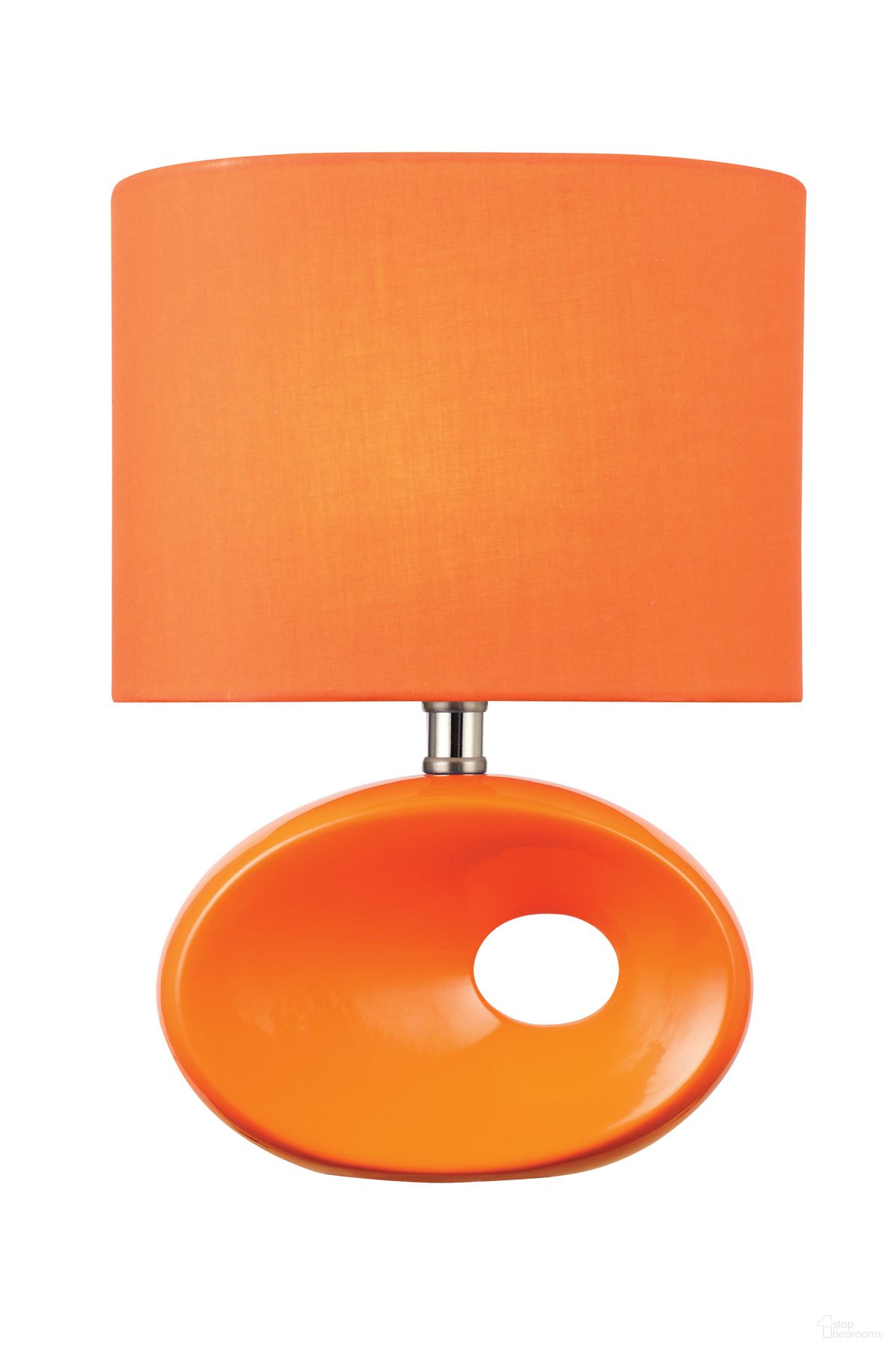 The appearance of Hennessy II Table Lamp In Orange designed by Lite Source in the modern / contemporary interior design. This orange piece of furniture was selected by 1StopBedrooms from Hennessy II Collection to add a touch of cosiness and style into your home. Sku: LS-22315ORN. Material: Ceramic.