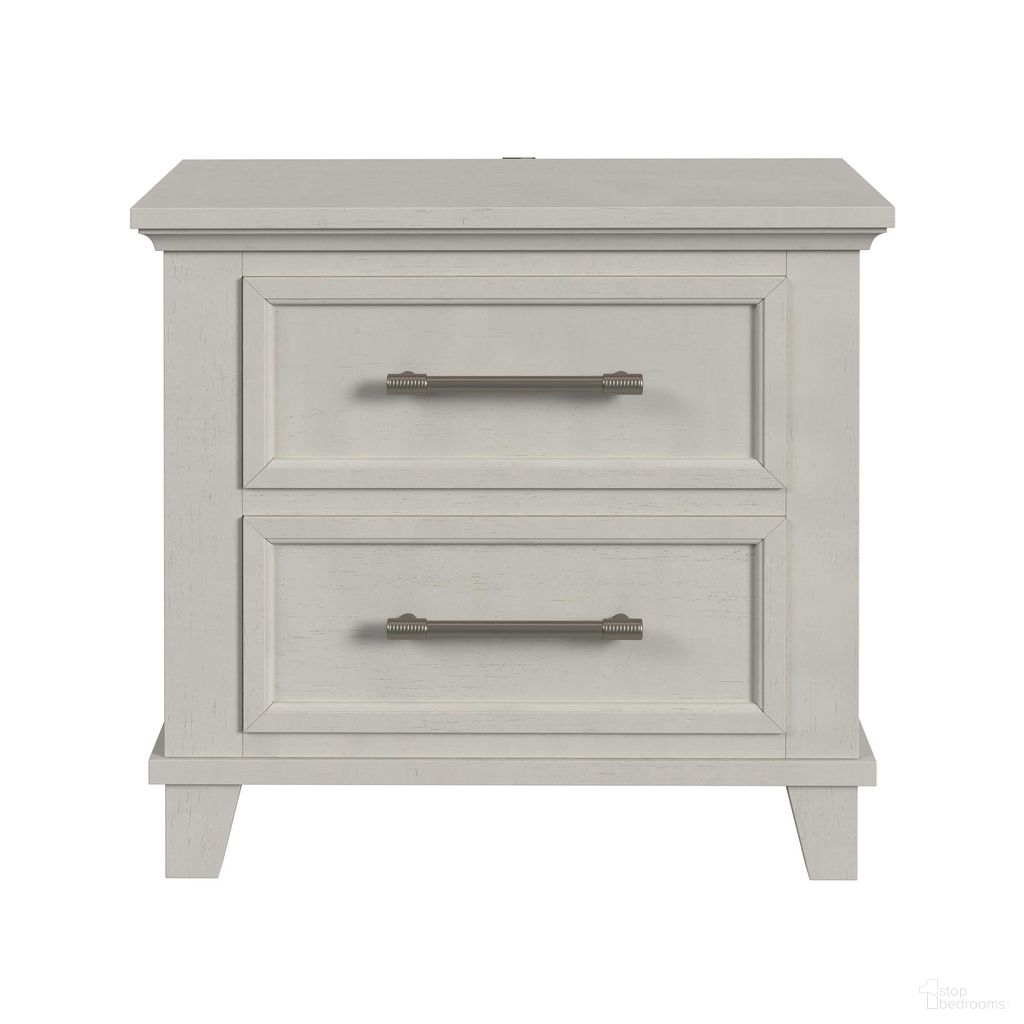 The appearance of Henrik 2-Drawer Nightstand with USB In Ivory designed by Picket House in the transitional interior design. This ivory piece of furniture was selected by 1StopBedrooms from Henrik Collection to add a touch of cosiness and style into your home. Sku: B-13030-7-NS. Material: Cherry.