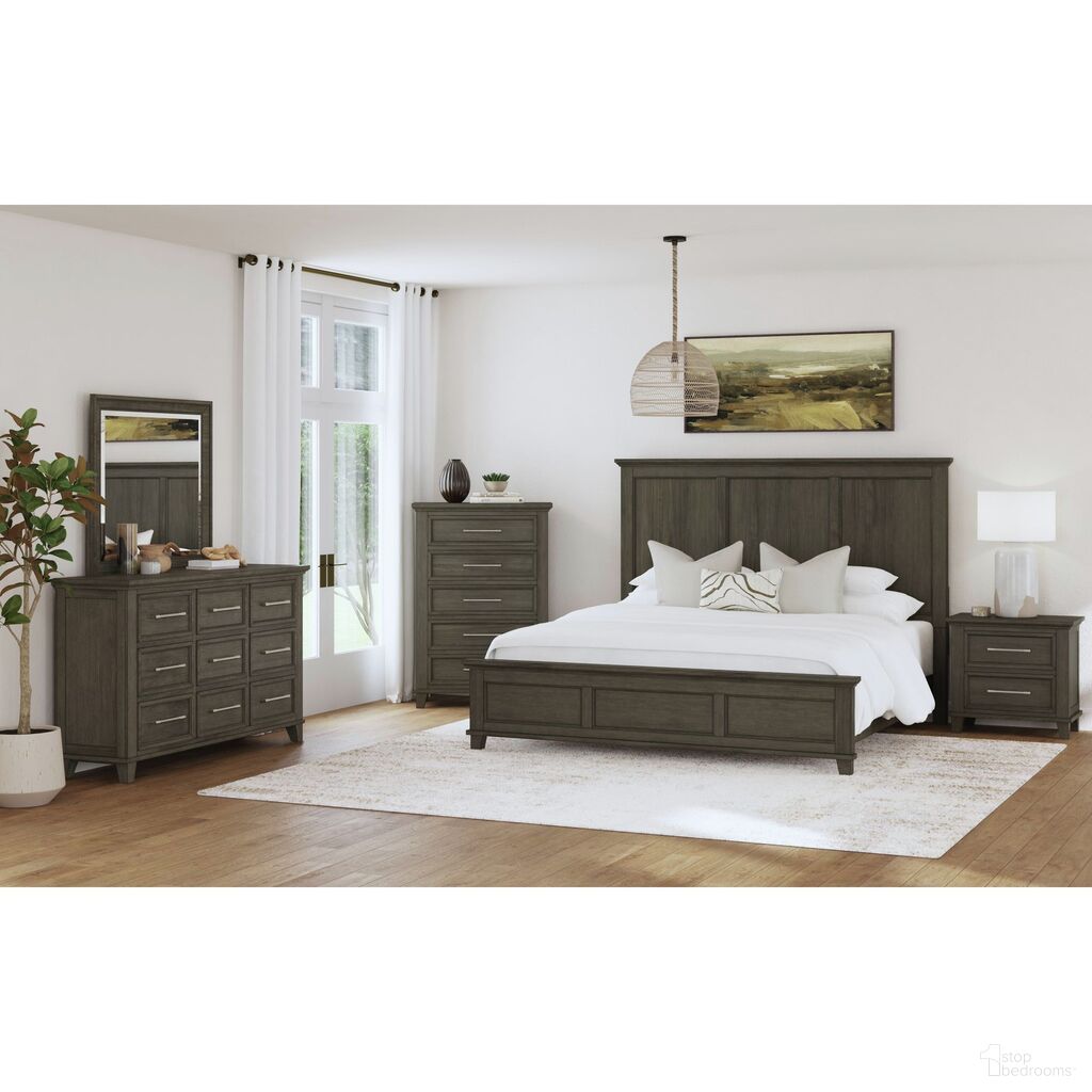 Henrik Panel Bedroom Set In Grey