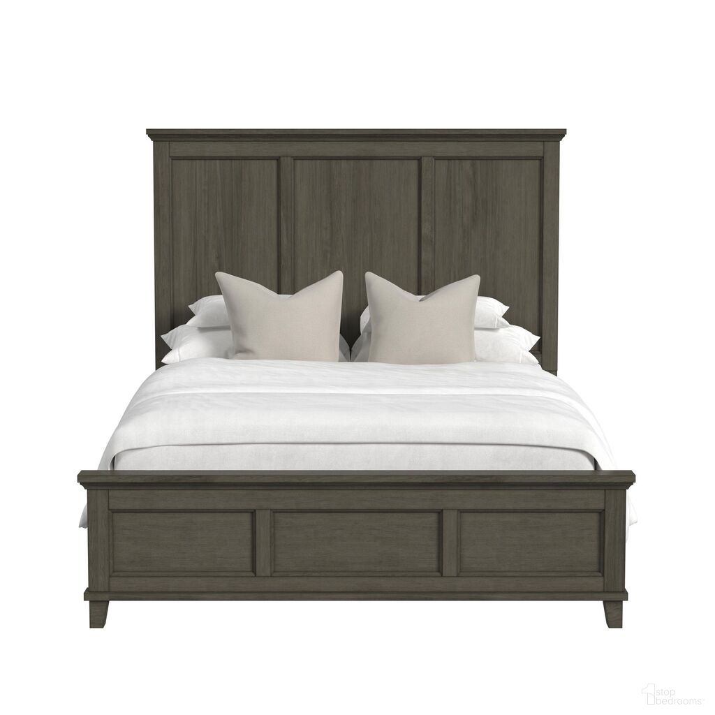 Henrik Queen Panel Bed In Grey
