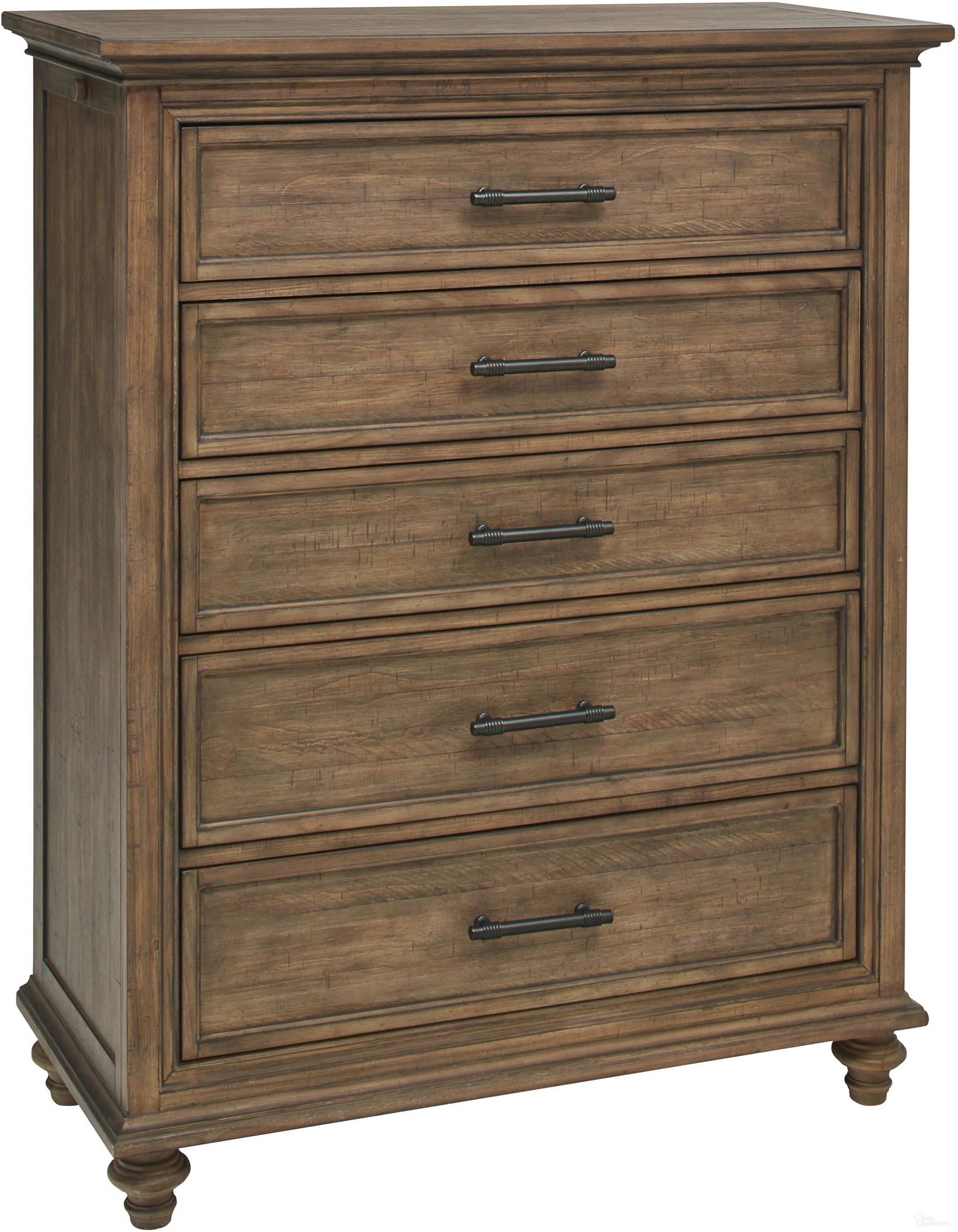 The appearance of Hensley Chest In Honey designed by Aspenhome in the transitional interior design. This honey piece of furniture  was selected by 1StopBedrooms from Hensley Collection to add a touch of cosiness and style into your home. Sku: I3002-456. Material: Wood.