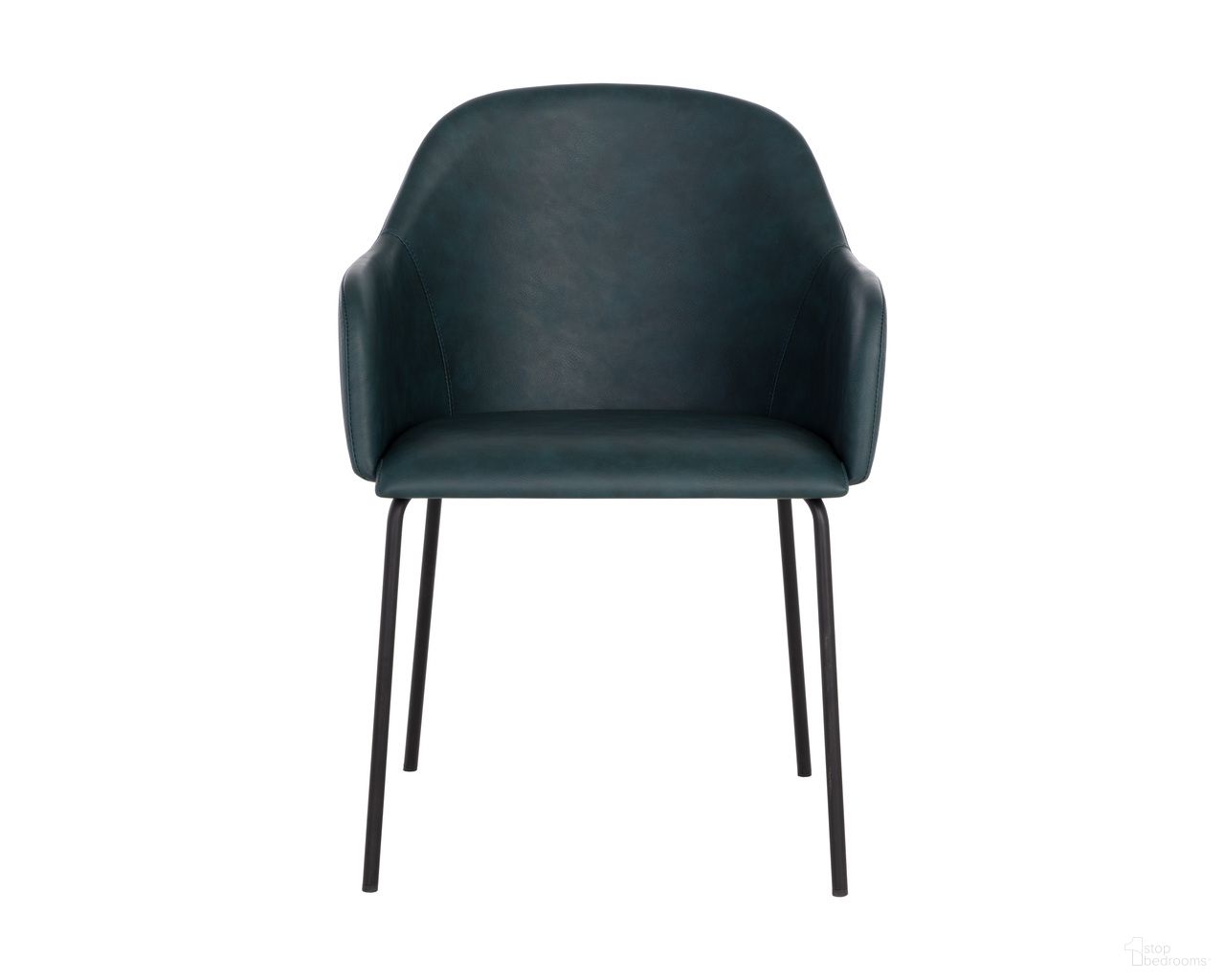 Hensley Dining Armchair In Dark Teal