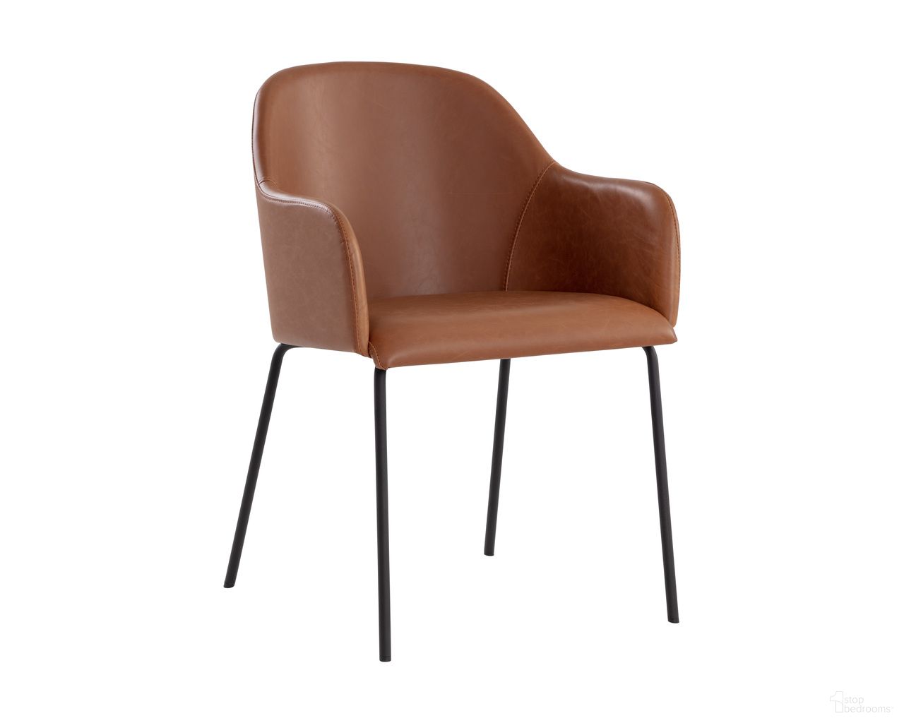 Hensley Dining Armchair In Hazelnut