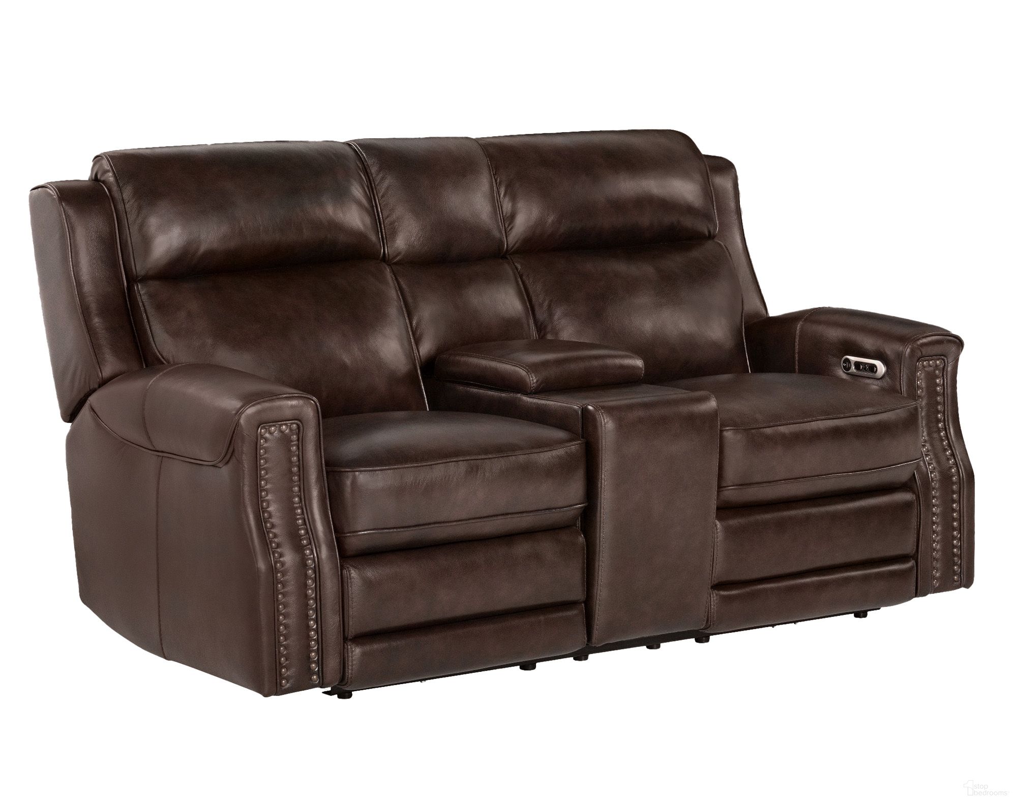 The appearance of Hensley Power Loveseat In Smooth Espresso designed by Parker House in the traditional interior design. This smooth espresso piece of furniture  was selected by 1StopBedrooms from Hensley Collection to add a touch of cosiness and style into your home. Sku: MHE-822CP2T-SMES. Material: Top Grain Leather.