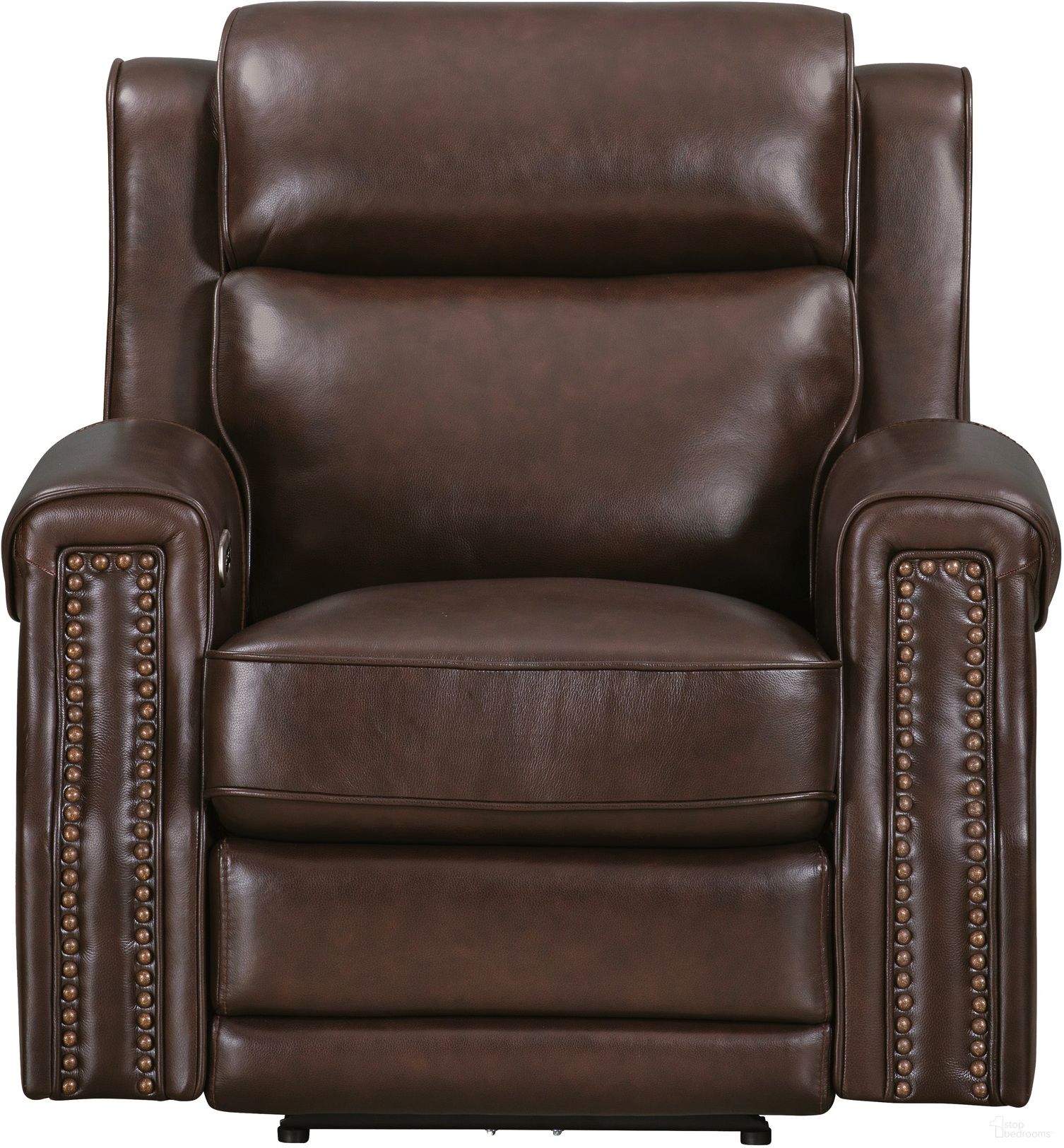 The appearance of Hensley Power Recliner In Smooth Espresso designed by Parker House in the traditional interior design. This smooth espresso piece of furniture  was selected by 1StopBedrooms from Hensley Collection to add a touch of cosiness and style into your home. Sku: MHE-812P2-SMES. Material: Top Grain Leather.