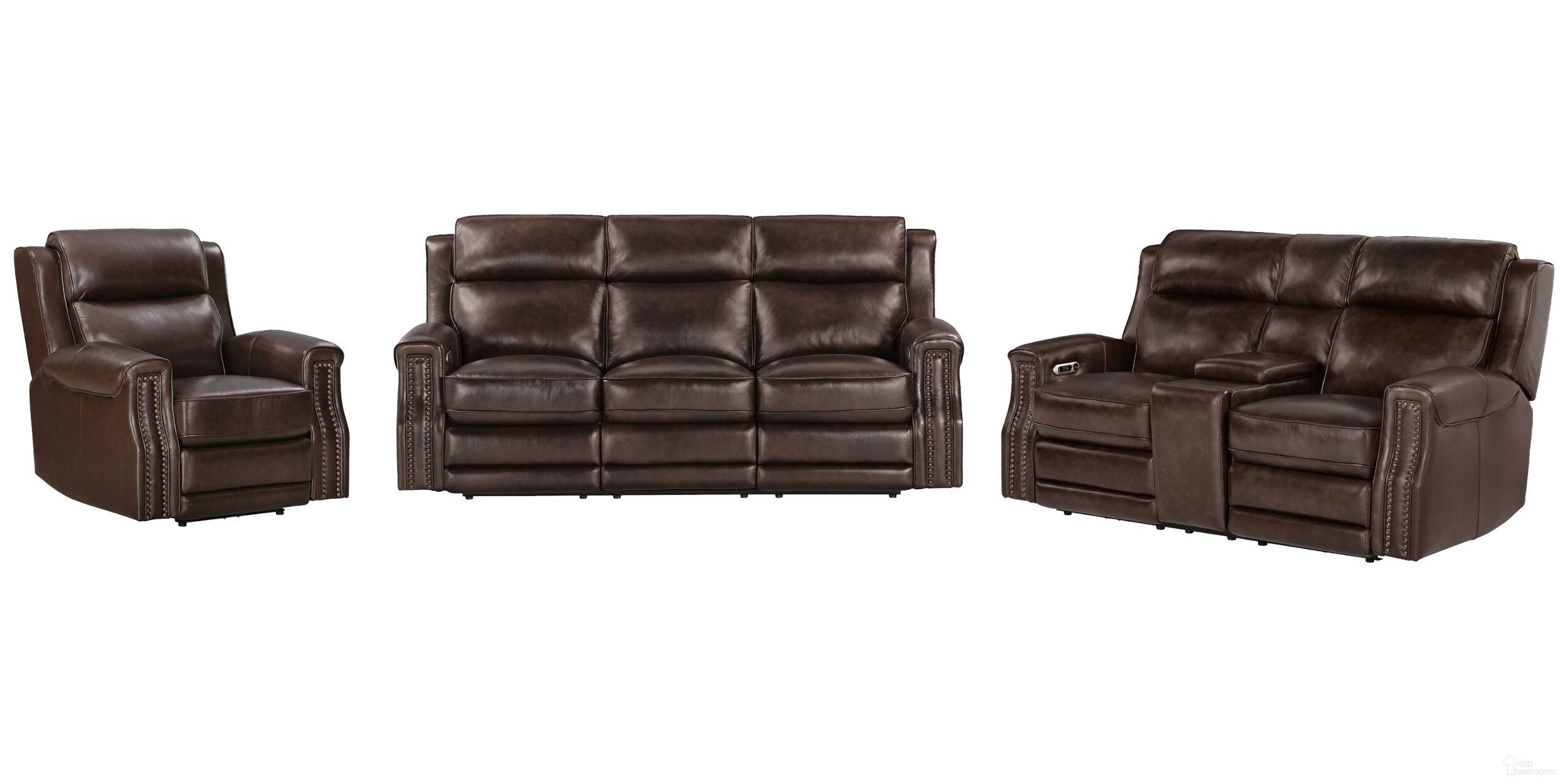 The appearance of Hensley Power Reclining Living Room Set In Smooth Espresso designed by Parker House in the traditional interior design. This smooth espresso piece of furniture  was selected by 1StopBedrooms from Hensley Collection to add a touch of cosiness and style into your home. Sku: MHE-832P2-SMES;MHE-822CP2T-SMES. Material: Top Grain Leather.