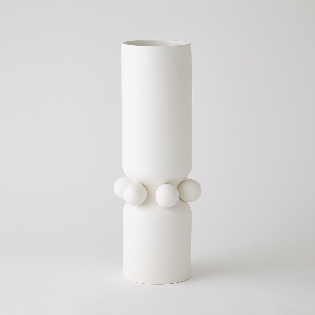 Hera Large Vase In Matte White