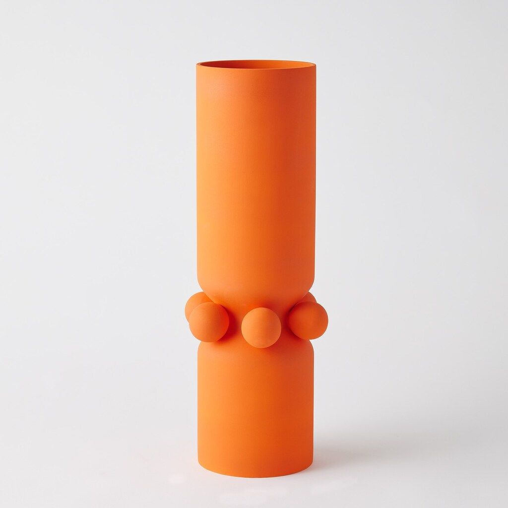 Hera Large Vase In Orange