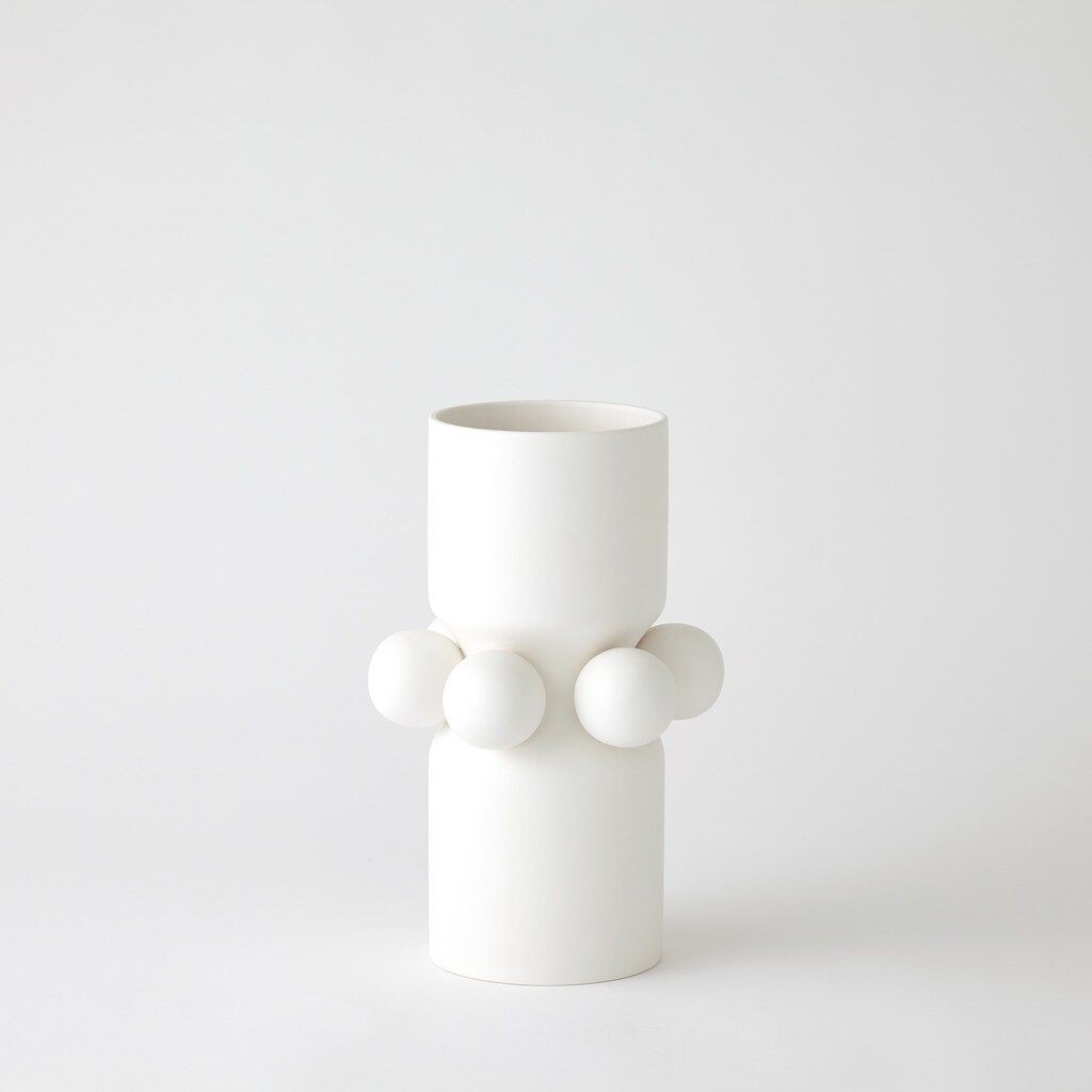 Hera Small Vase In Matte White